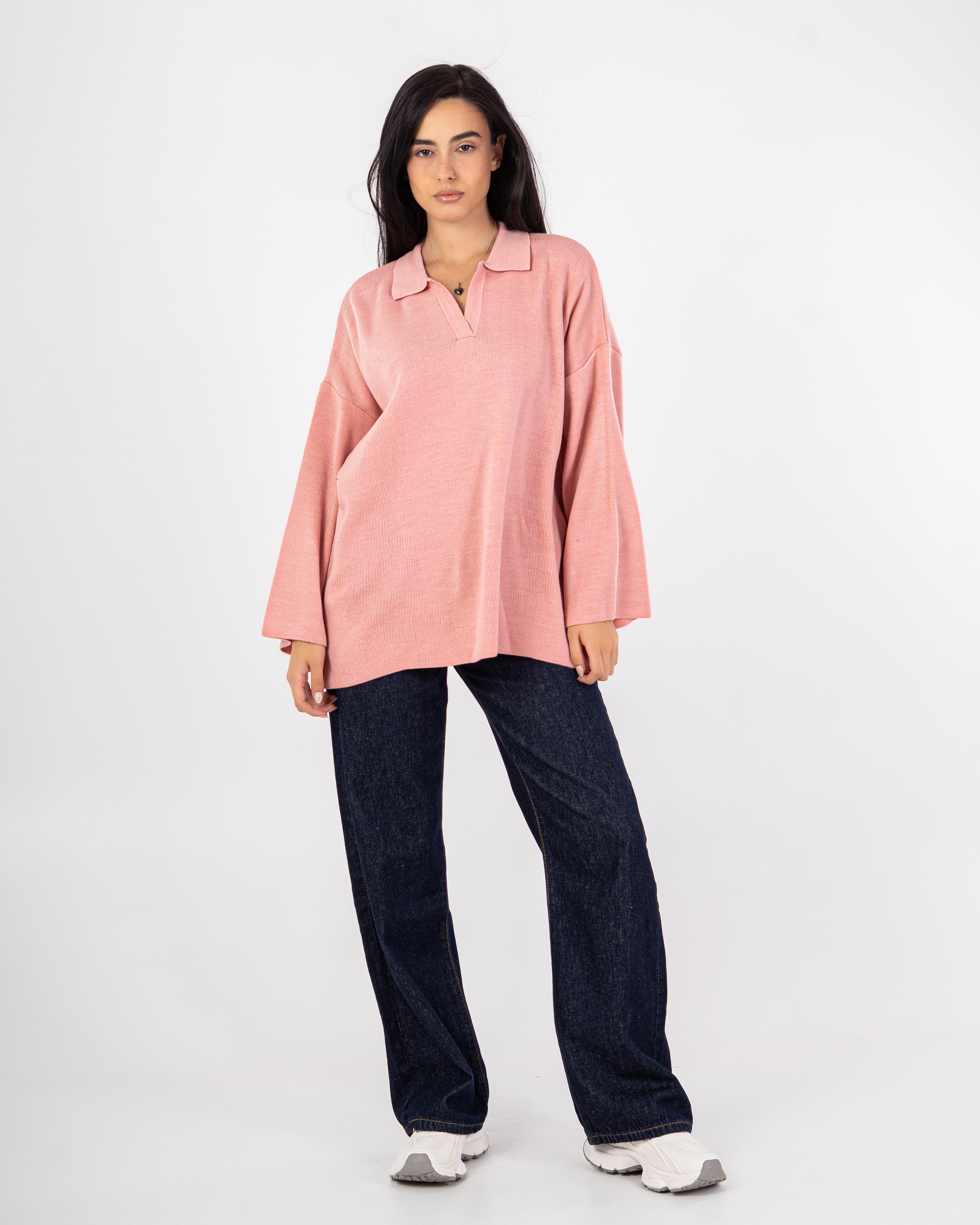 Plain Knitwear Pullover