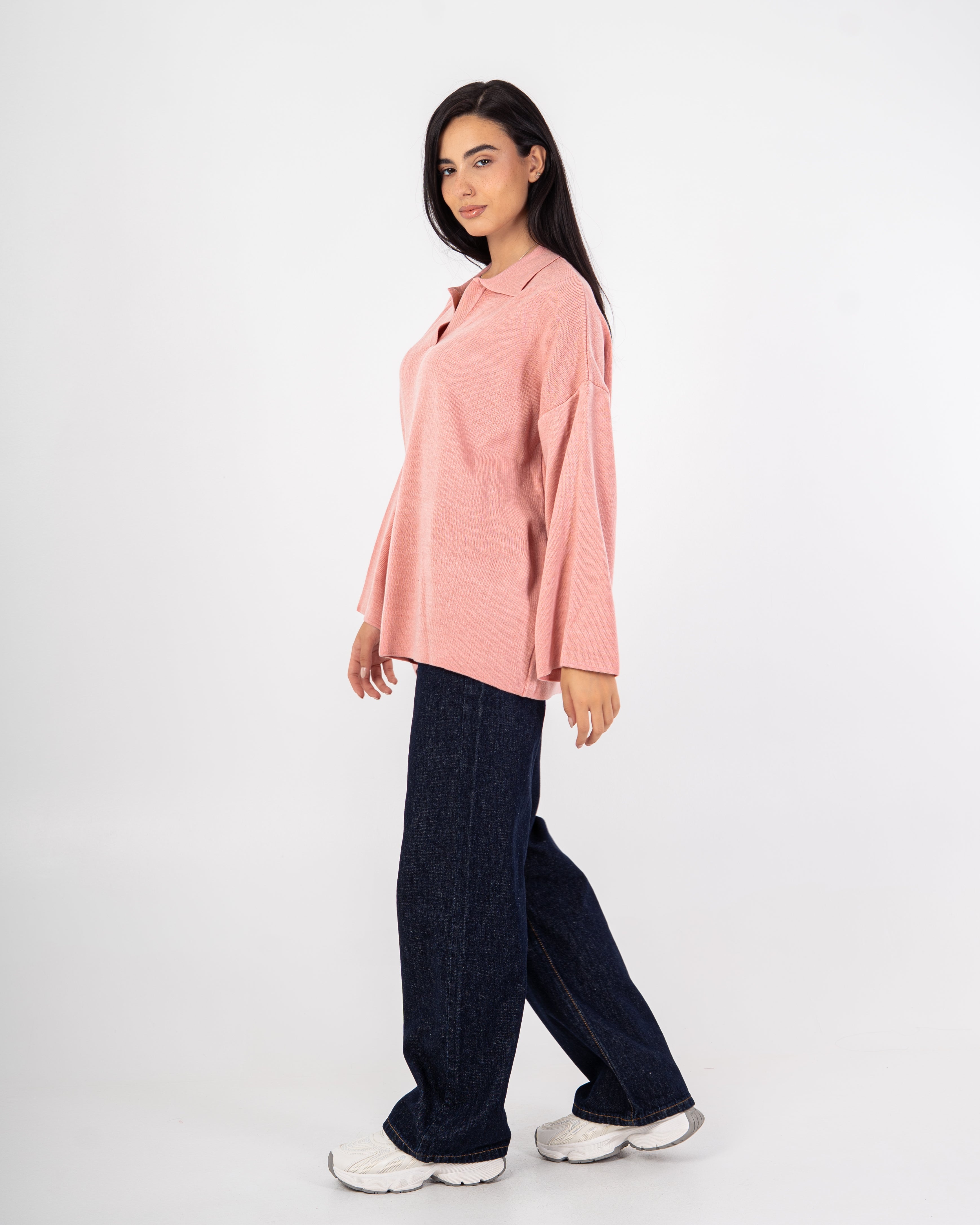 Plain Knitwear Pullover