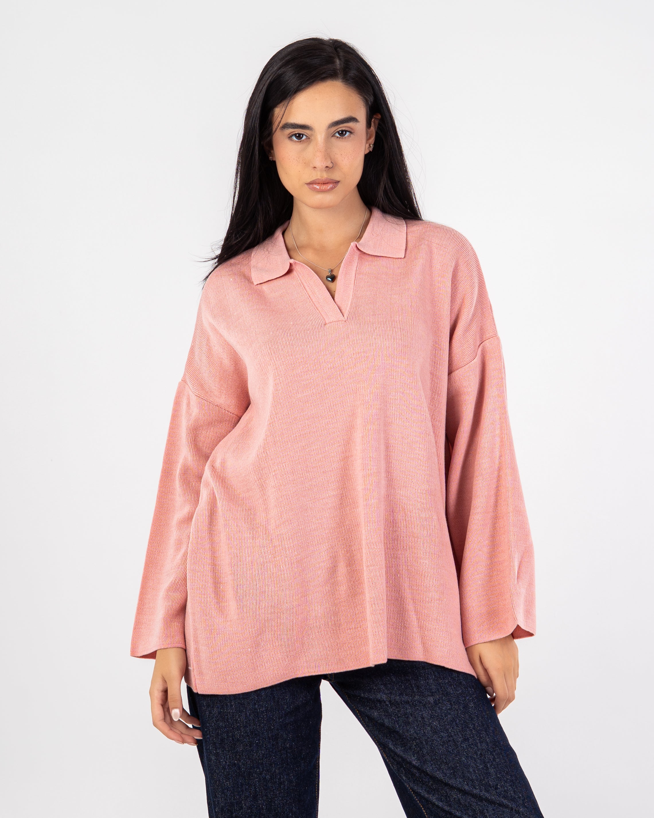 Plain Knitwear Pullover