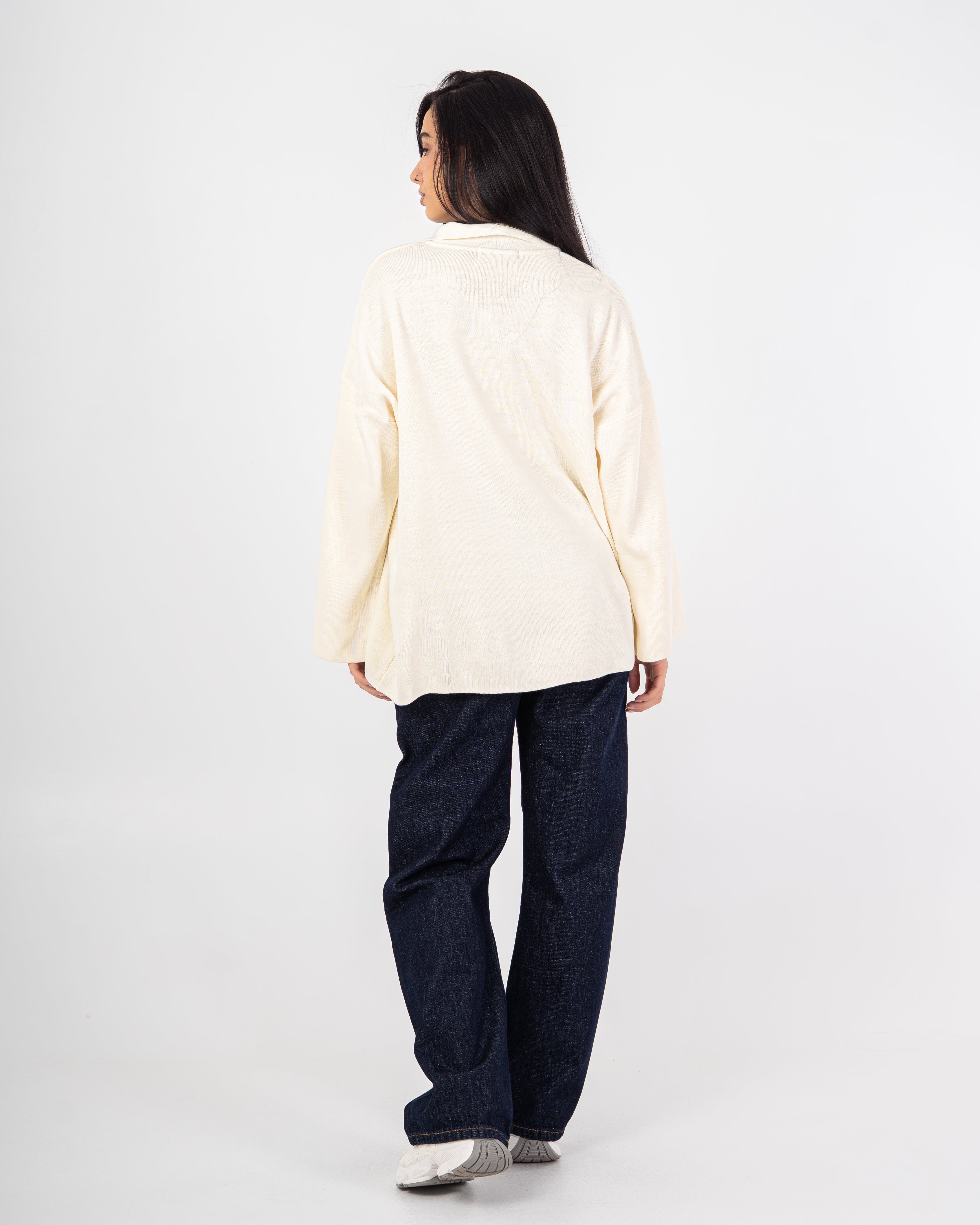 Plain Knitwear Pullover