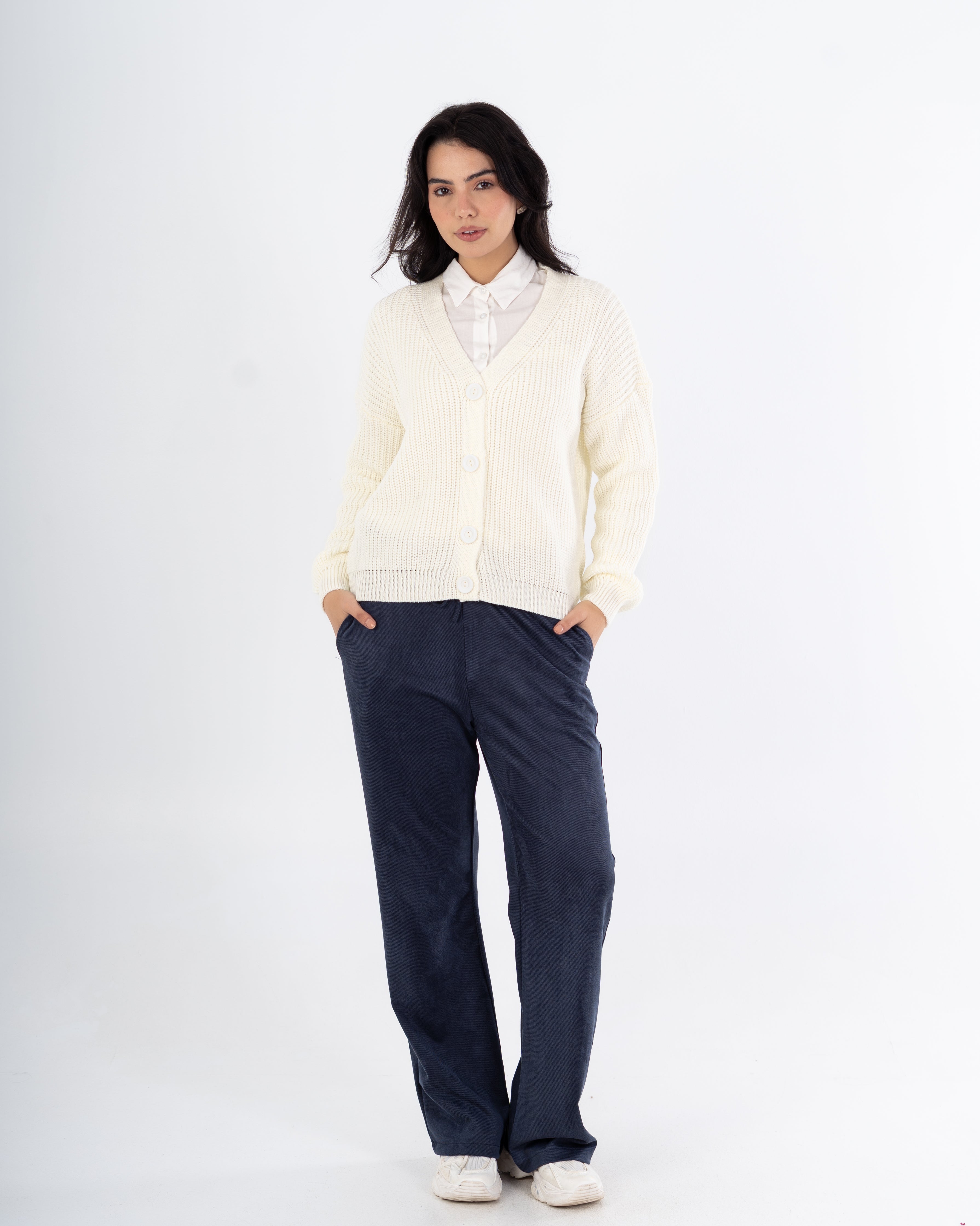 كارديجان واسع الرقبة – (4 أزرار)