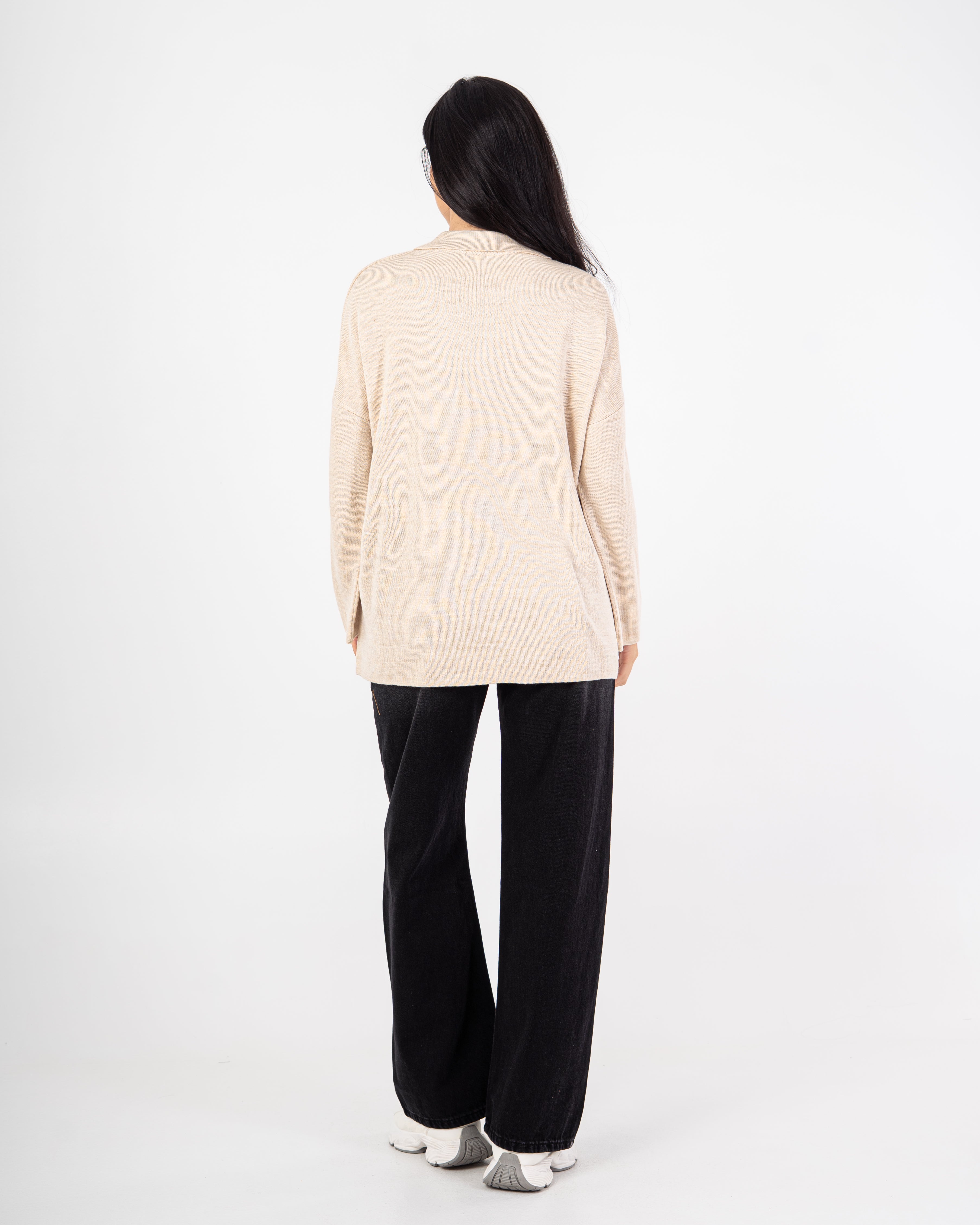 Plain Knitwear Pullover
