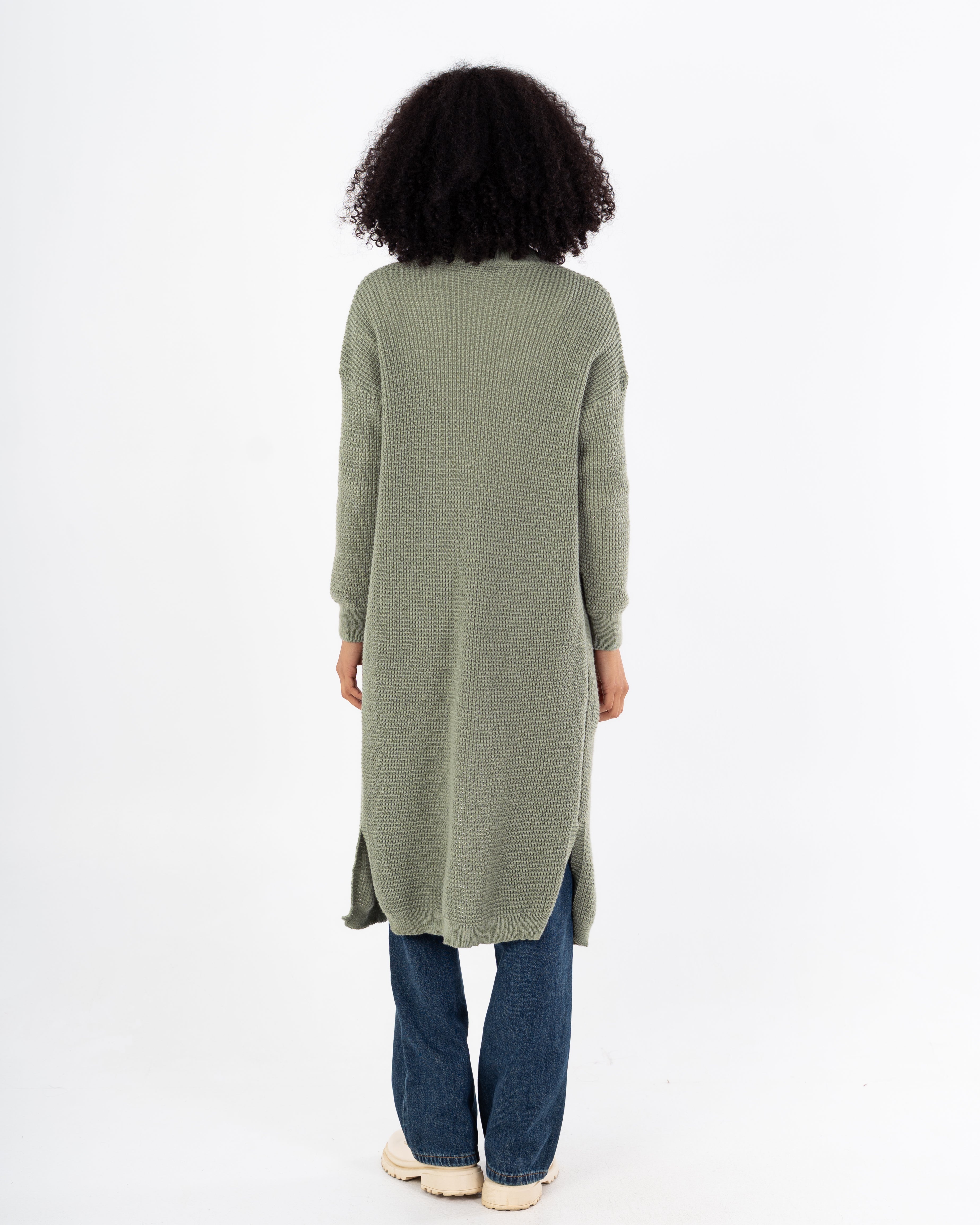 Knitwear Cardigan - (With Two Pockets) Cuffs