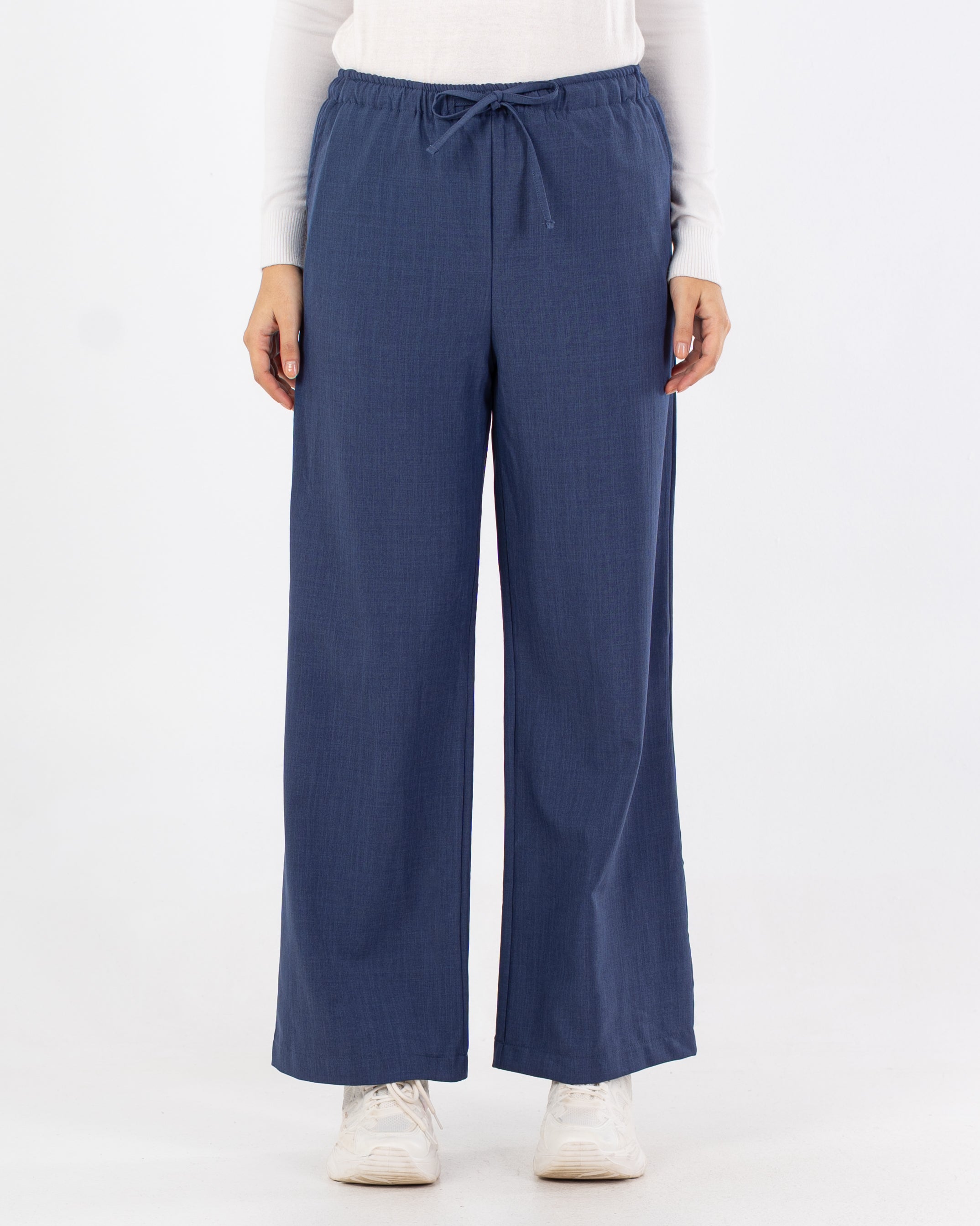 Classic Trouser With Drawstring – (Wide Leg)