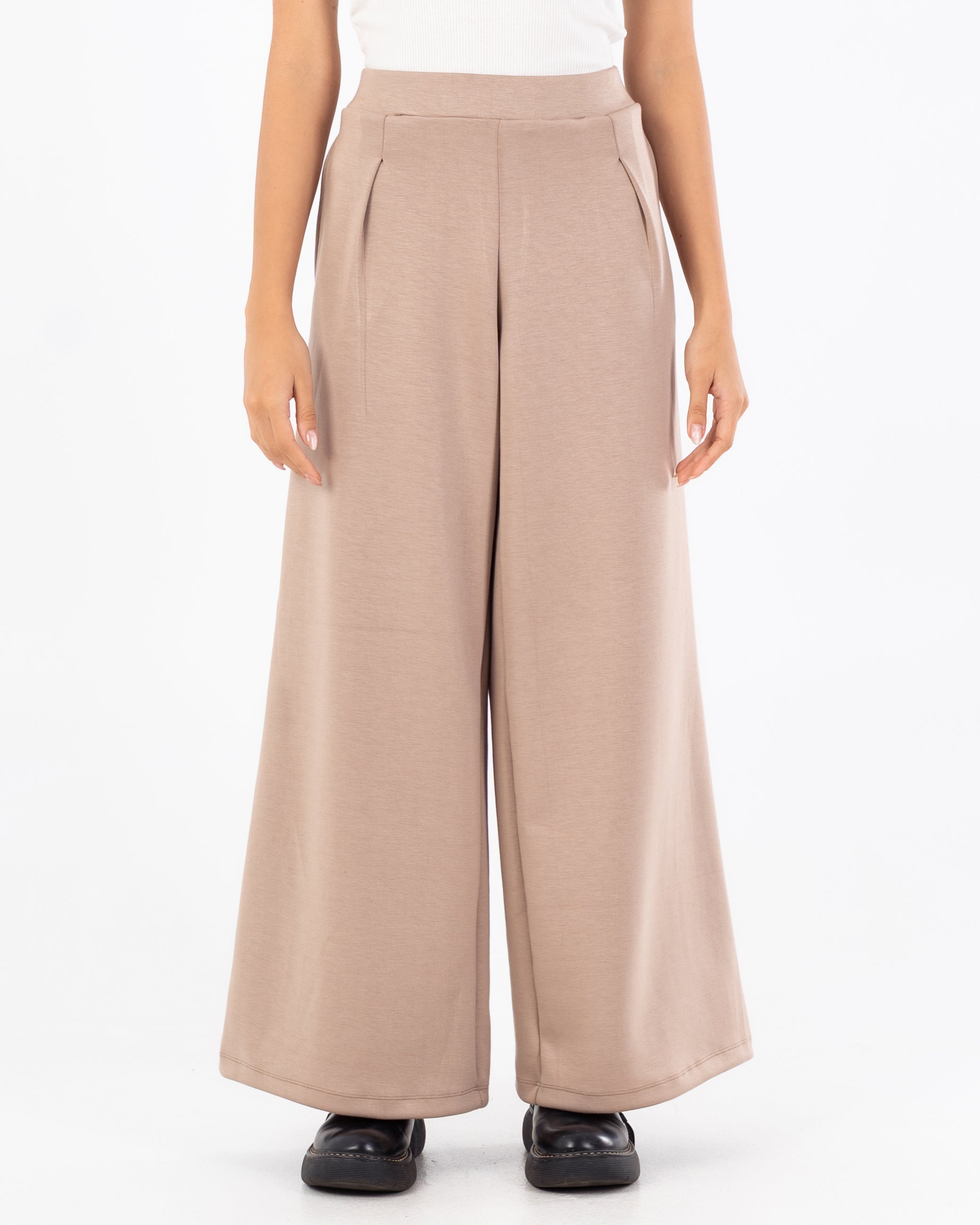 بنطلون سادة - واسع الساق (جيوب مشقوقة)