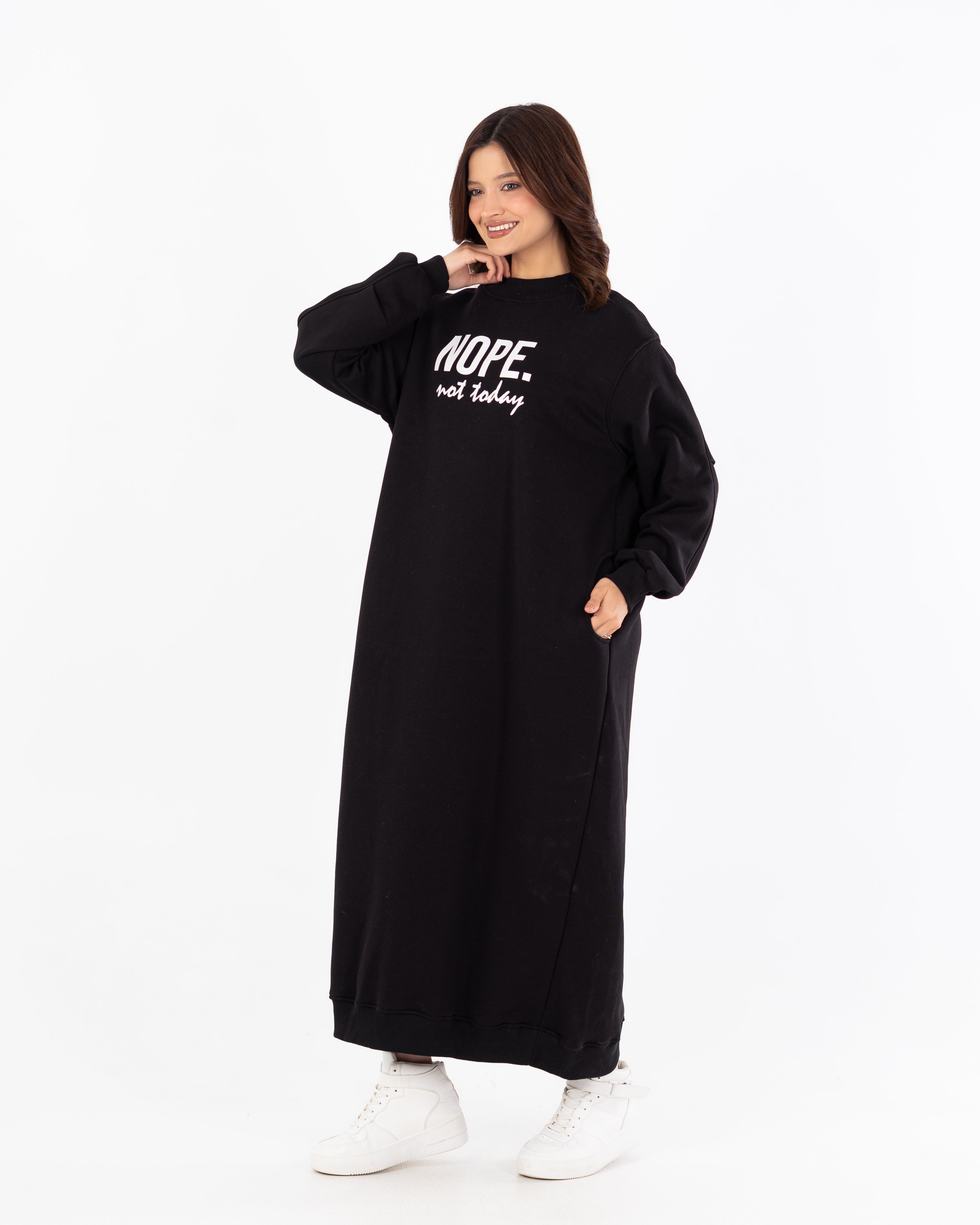 فستان ميلتون – نص على الصدر (طويل)