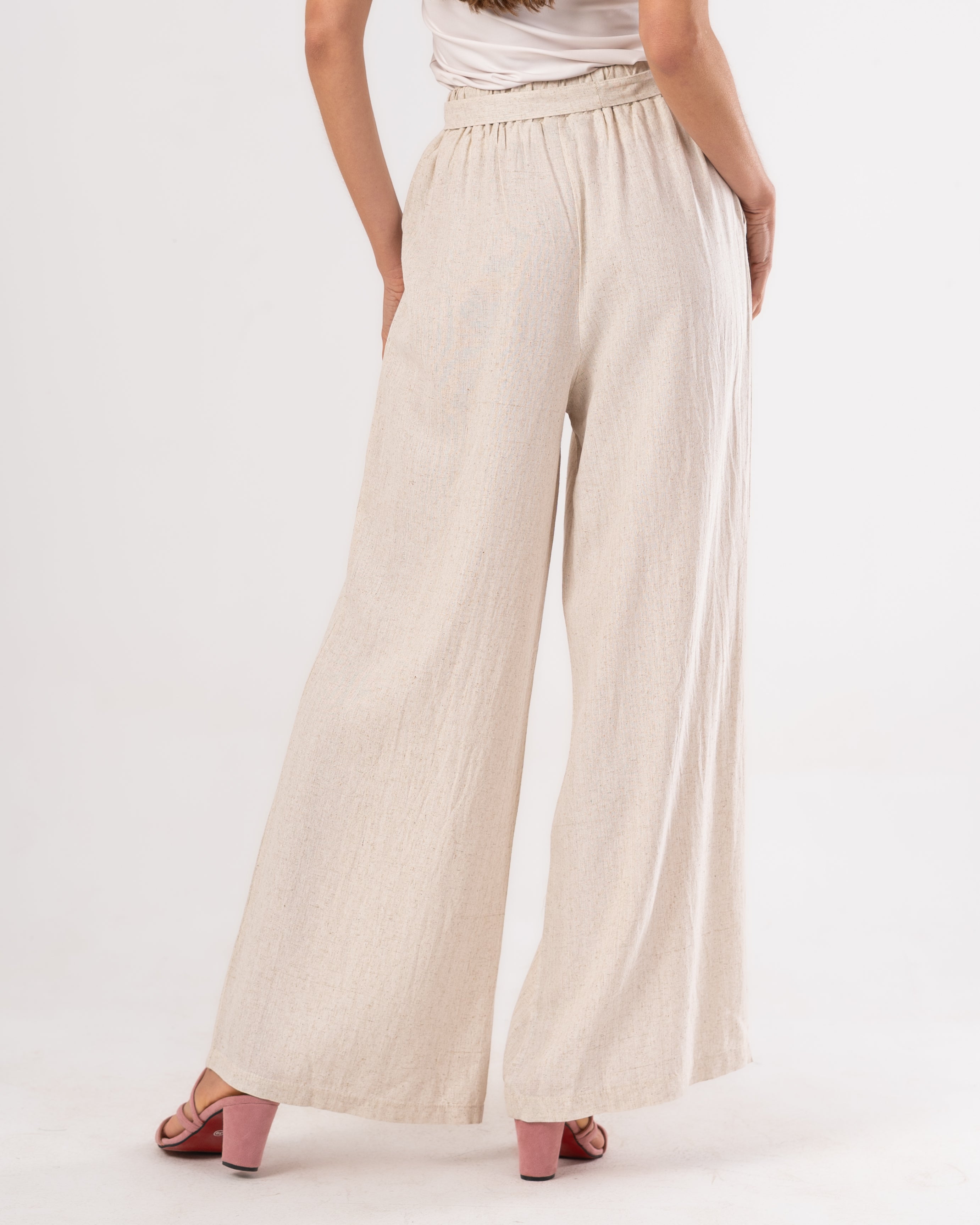 trousers - Linen with belt