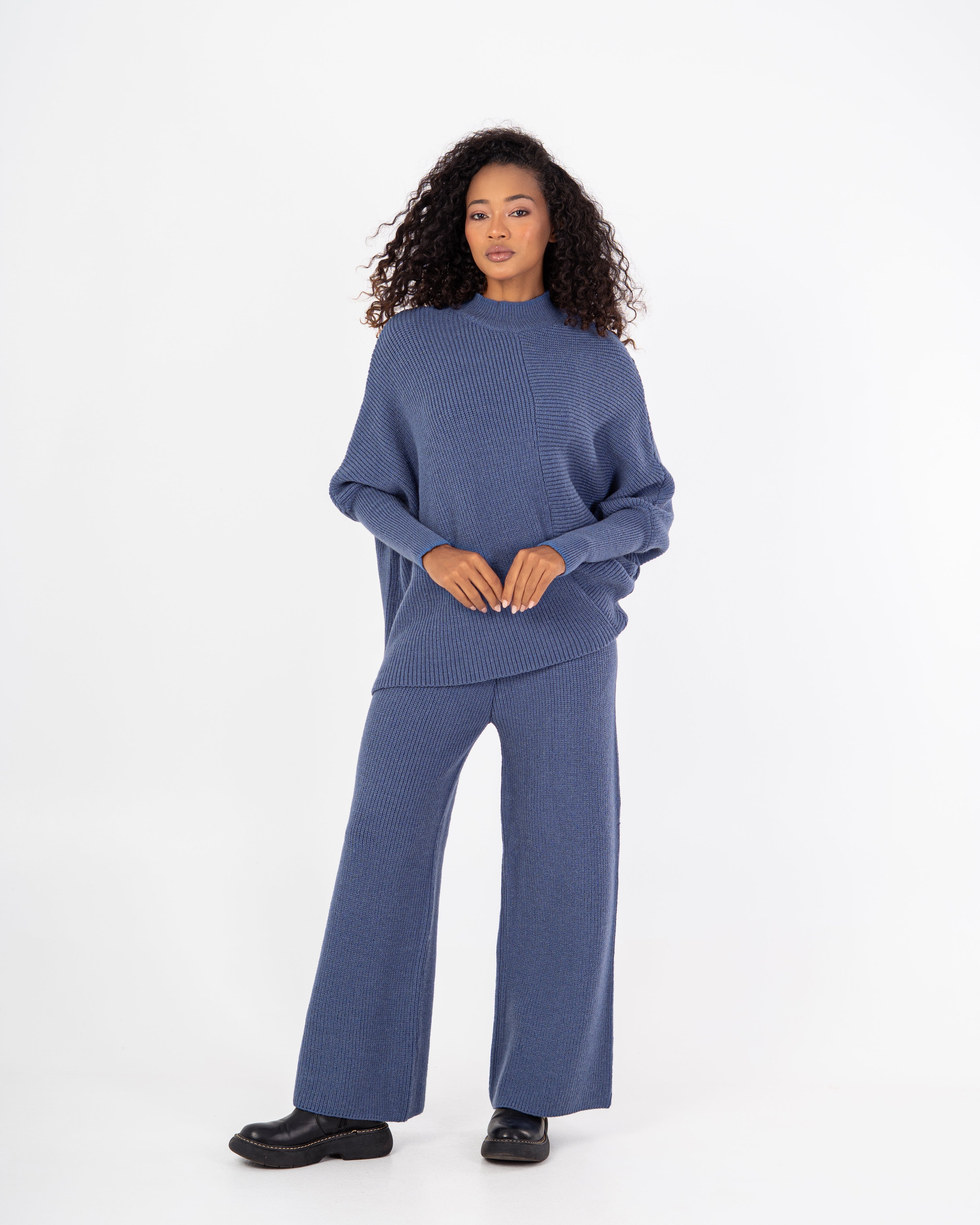 سويت شيرت محبوك – سادة (بلوفر طويل)