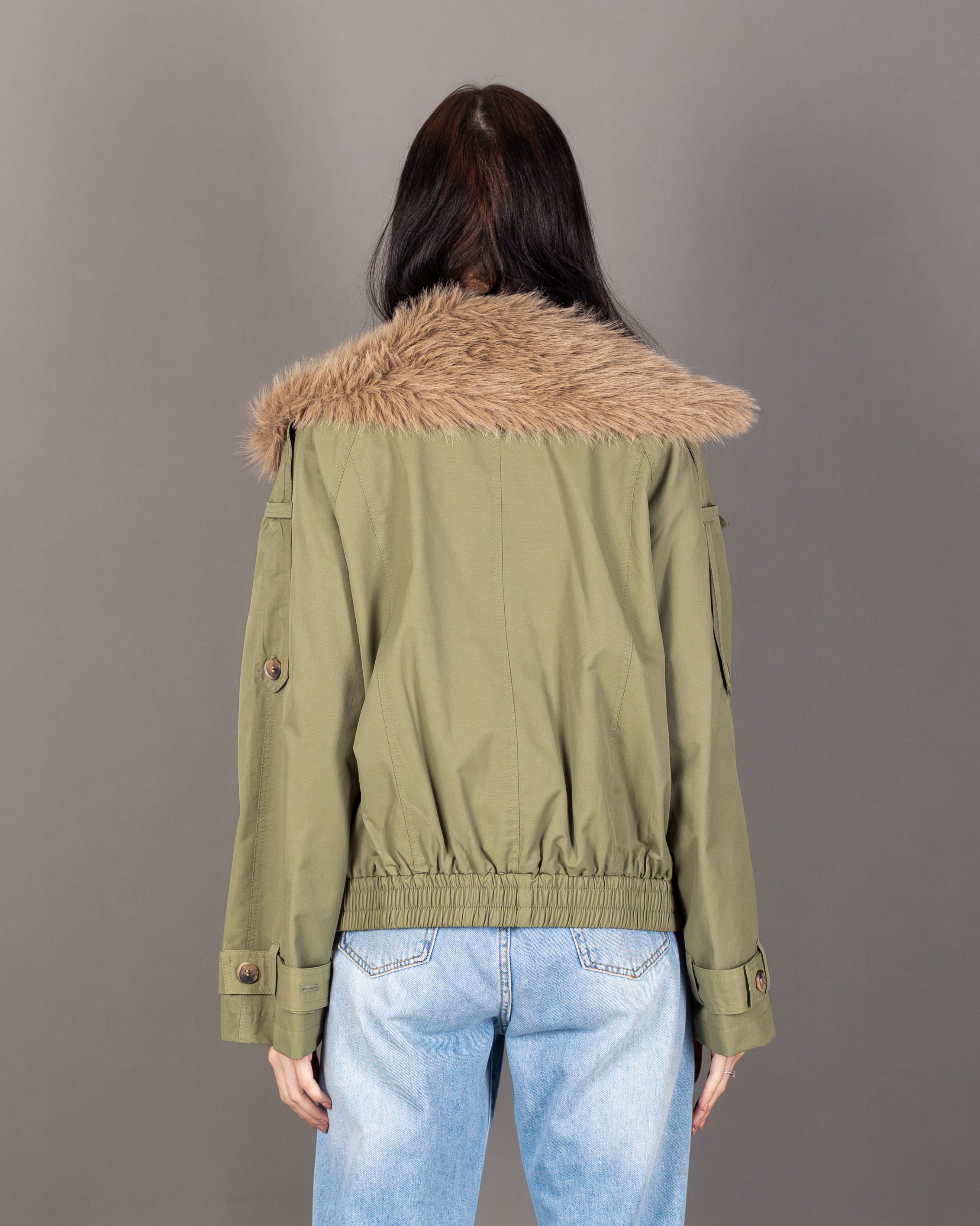 Gabardine Jacket - With Fur Lining (Multiple Colors)