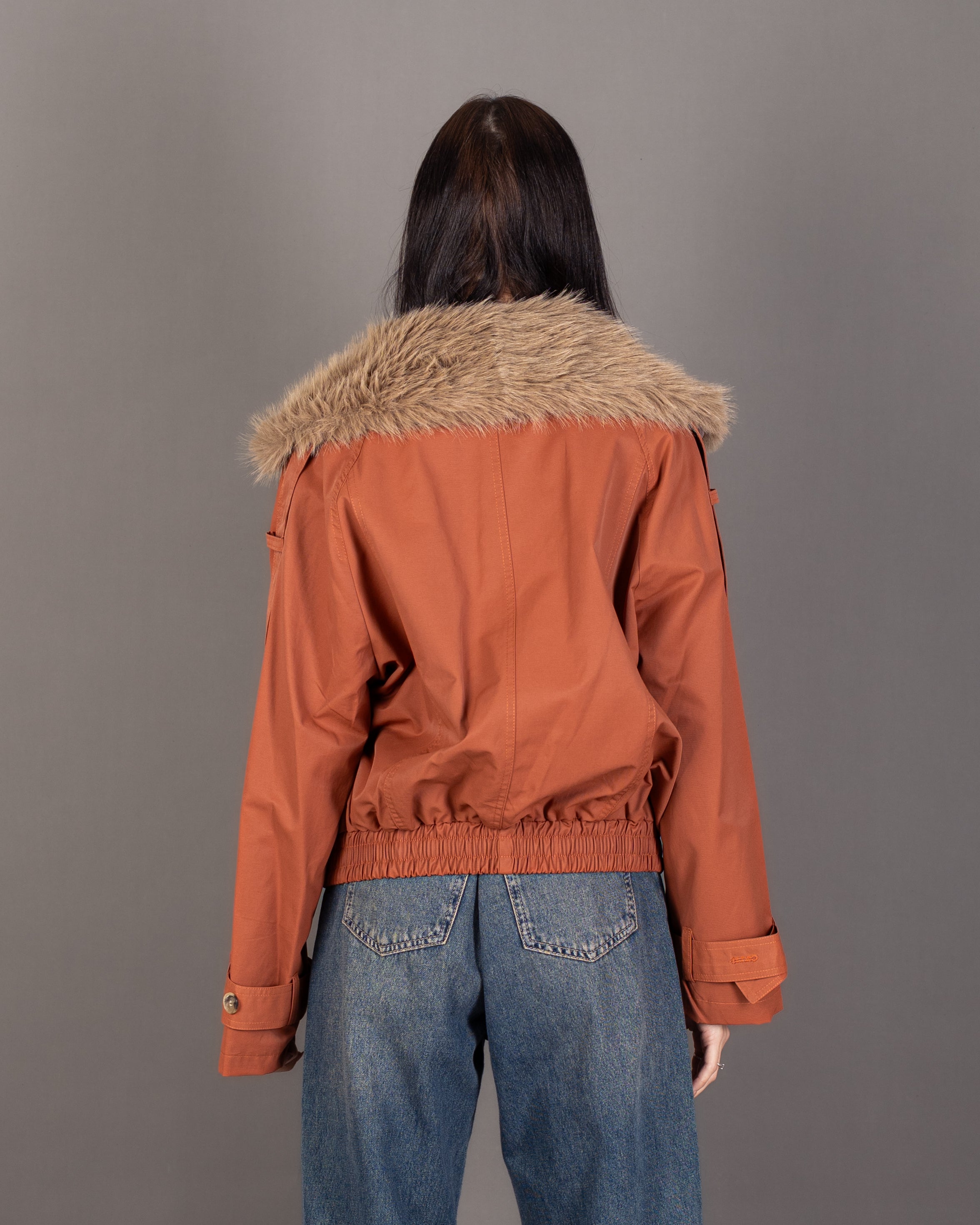 Gabardine Jacket - With Fur Lining (Multiple Colors)