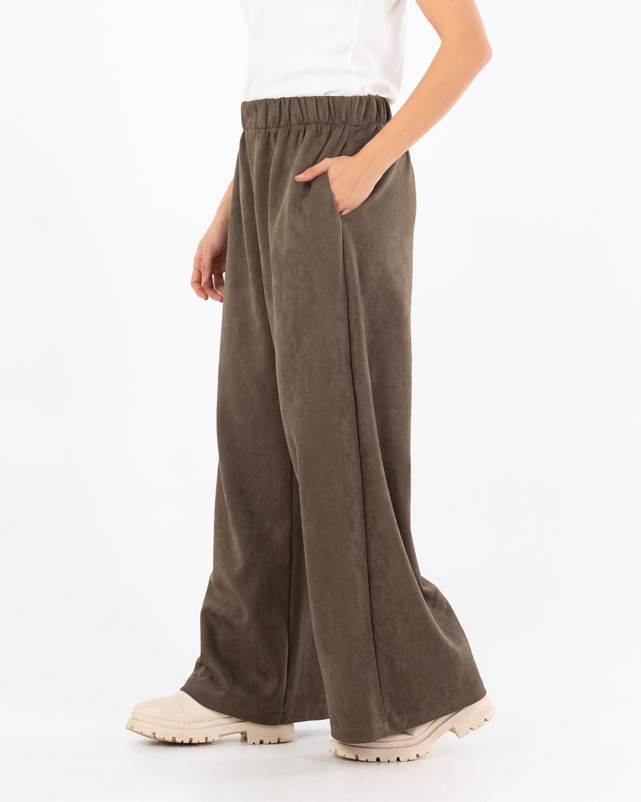 بنطلون سادة (ألوان) - واسع الساق