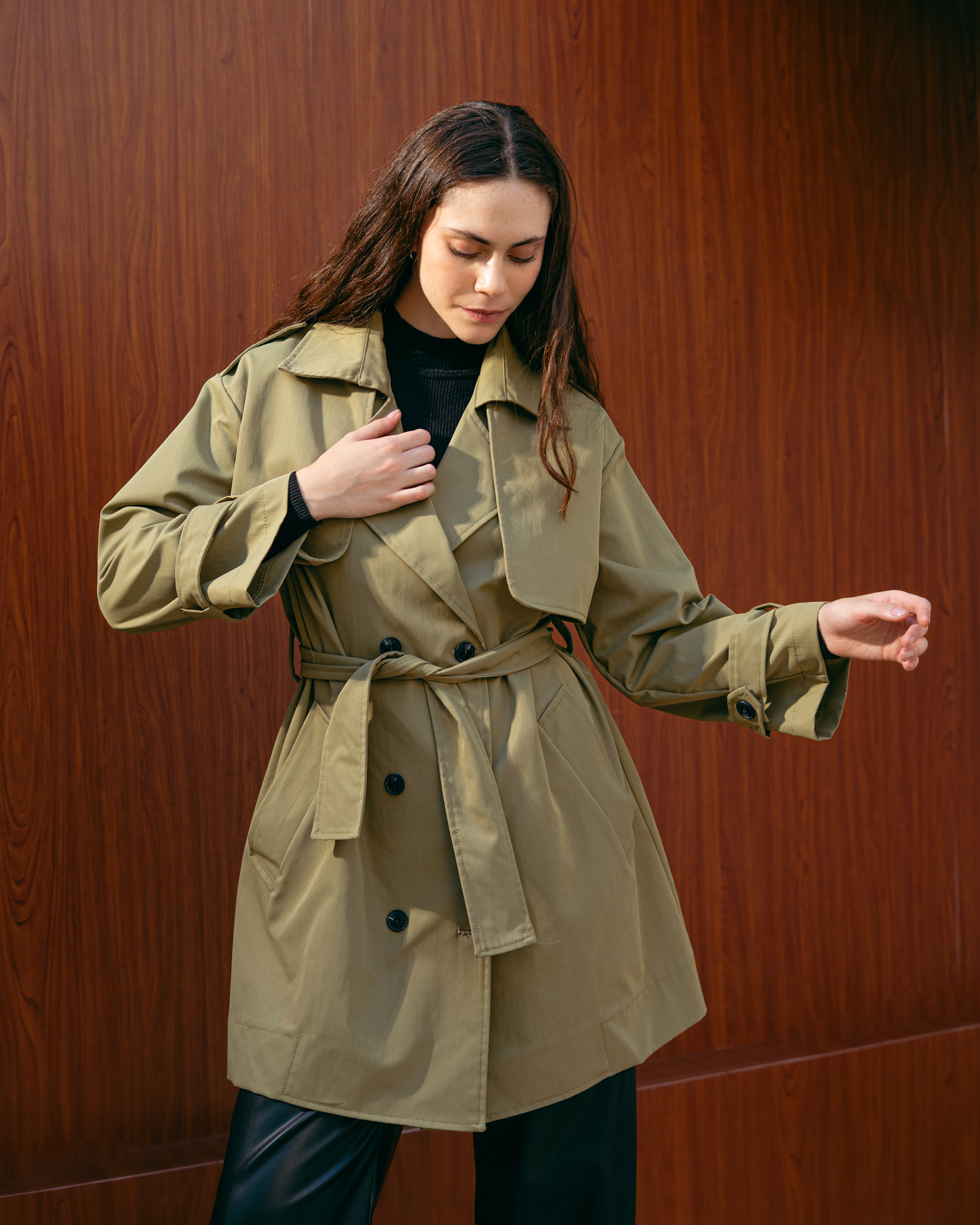 Gabardine Jacket – With Belt