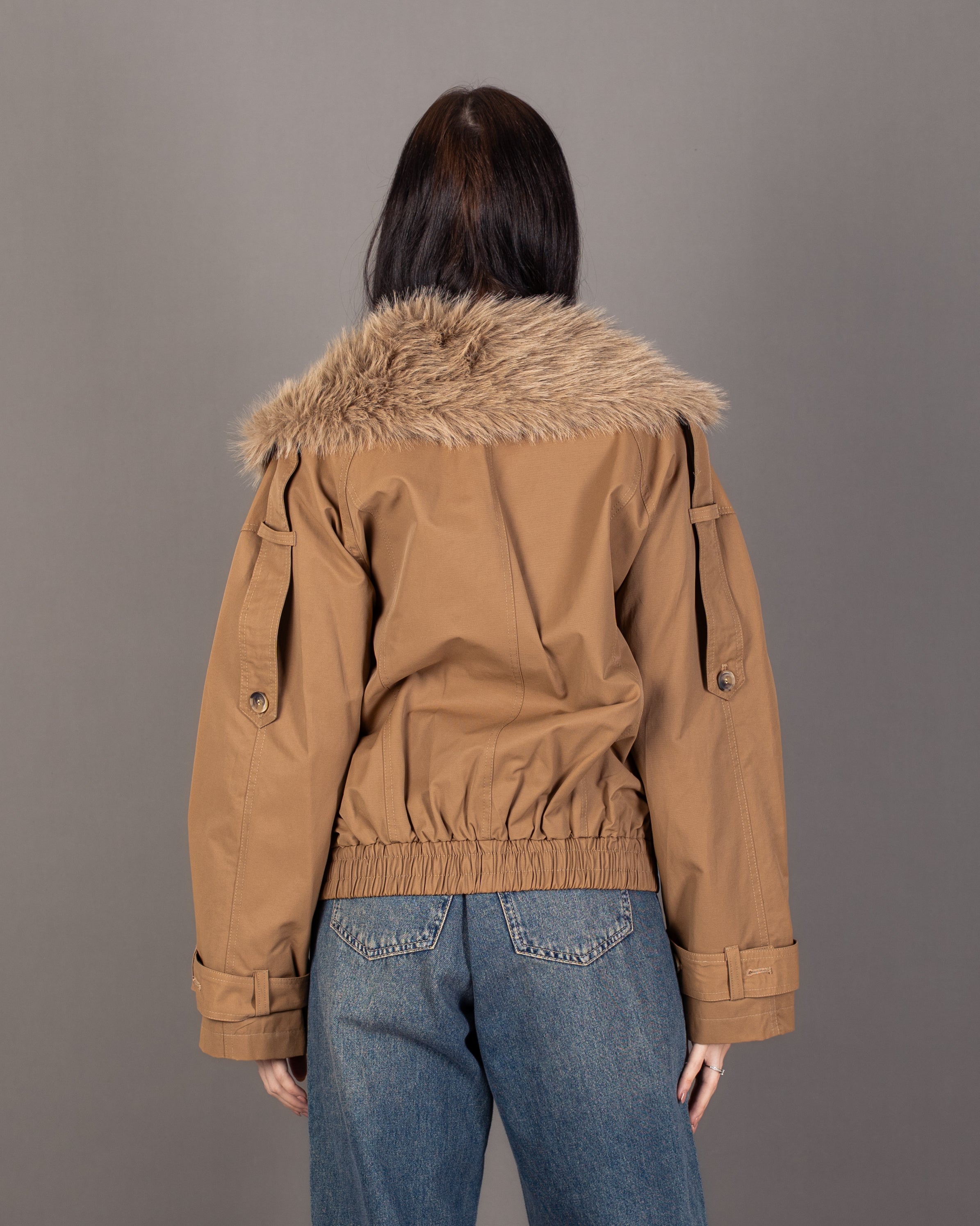 Gabardine Jacket - With Fur Lining (Multiple Colors)