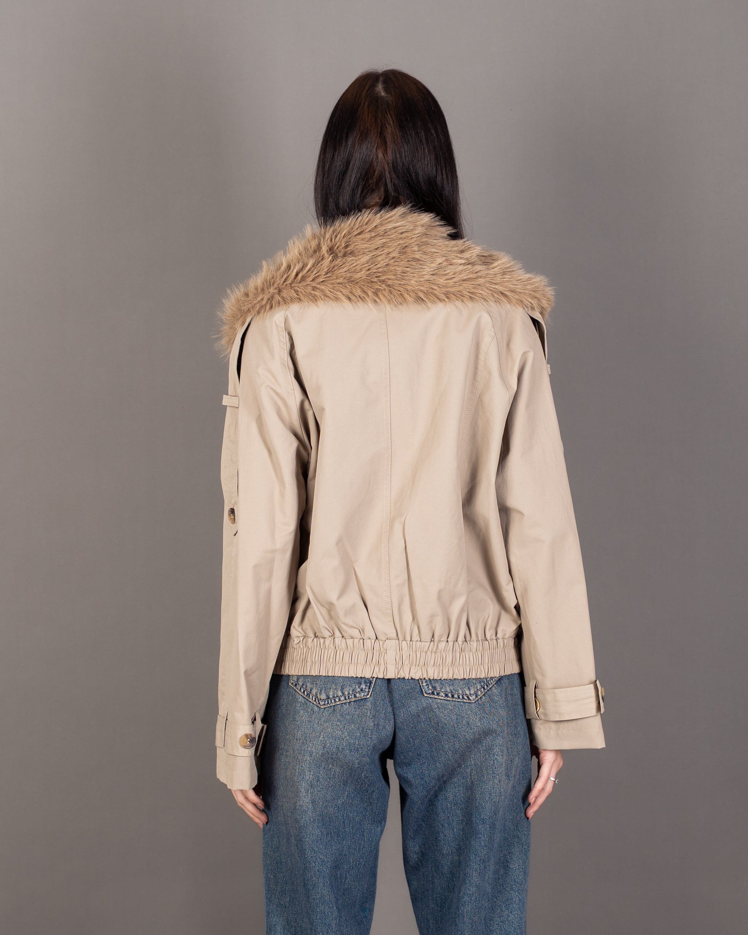 Gabardine Jacket - With Fur Lining (Multiple Colors)
