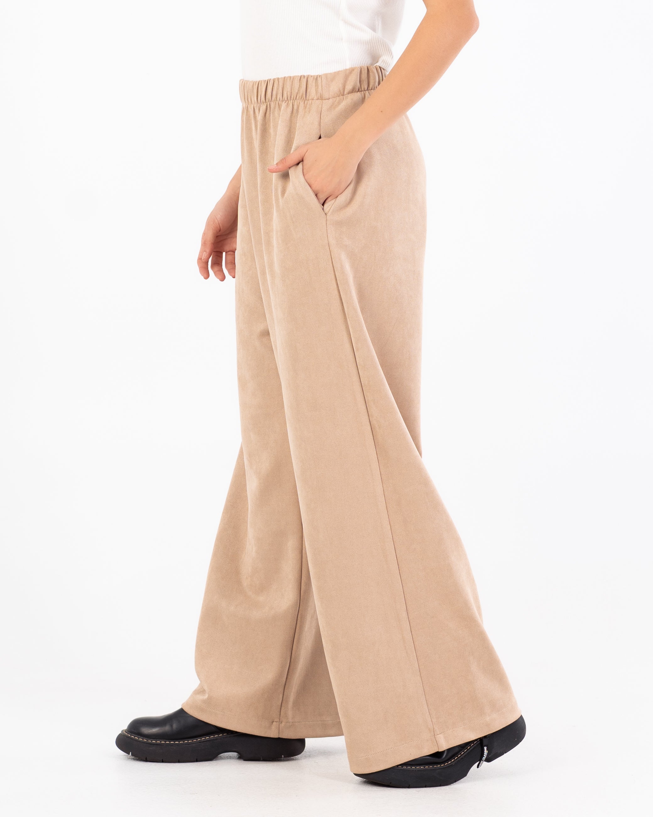 بنطلون سادة (ألوان) - واسع الساق