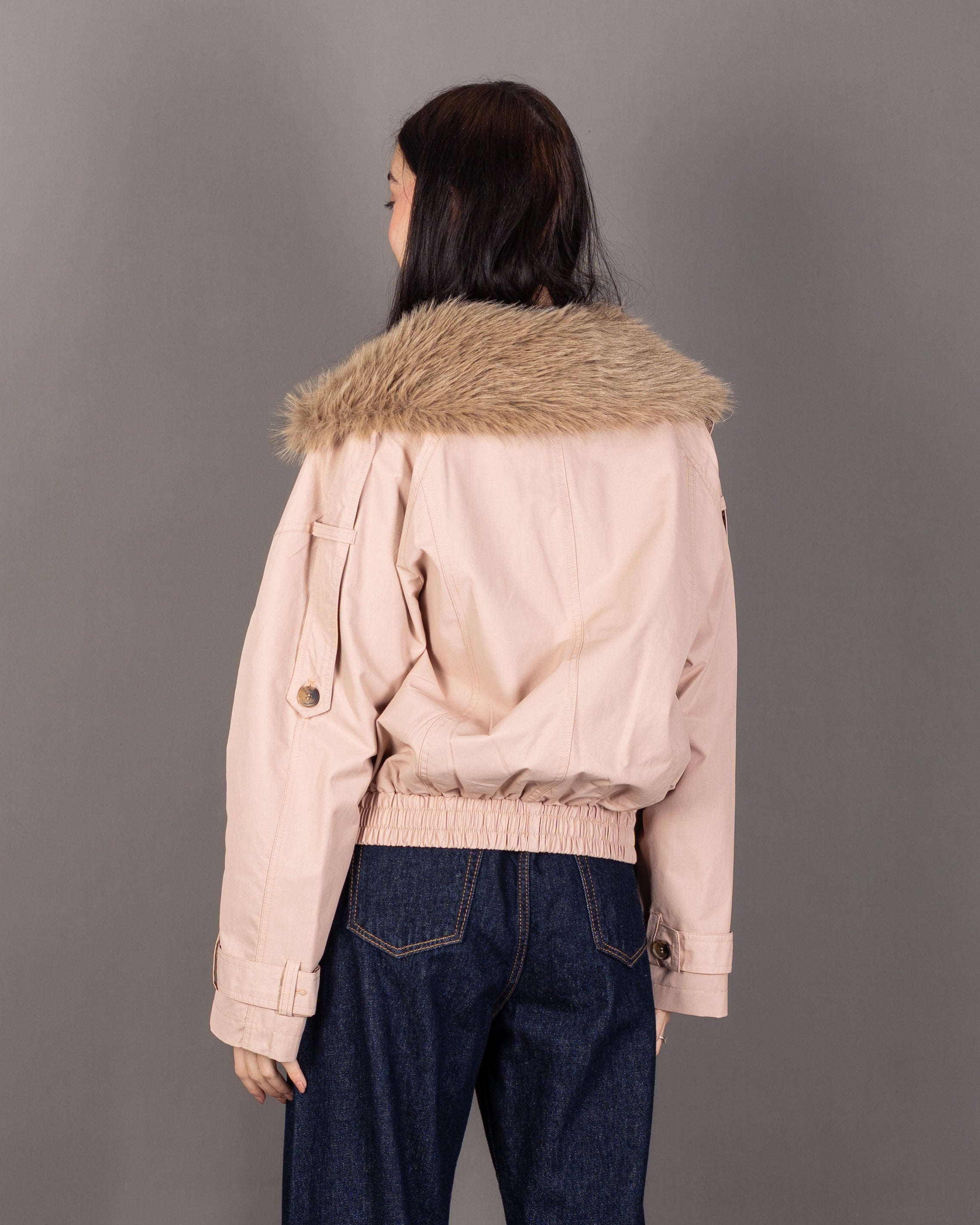 Gabardine Jacket - With Fur Lining (Multiple Colors)