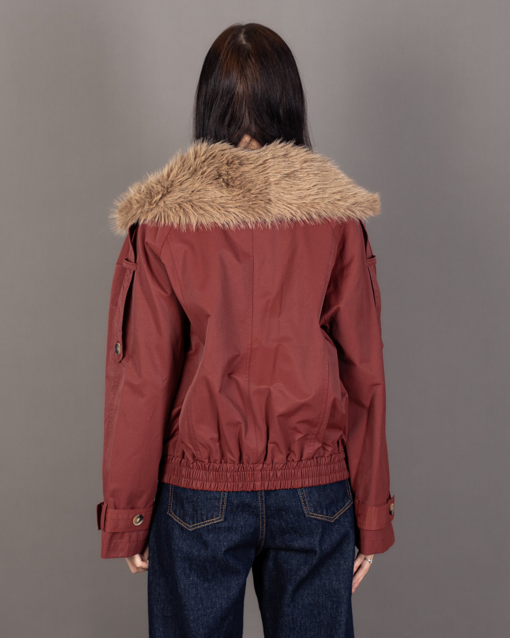 Gabardine Jacket - With Fur Lining (Multiple Colors)