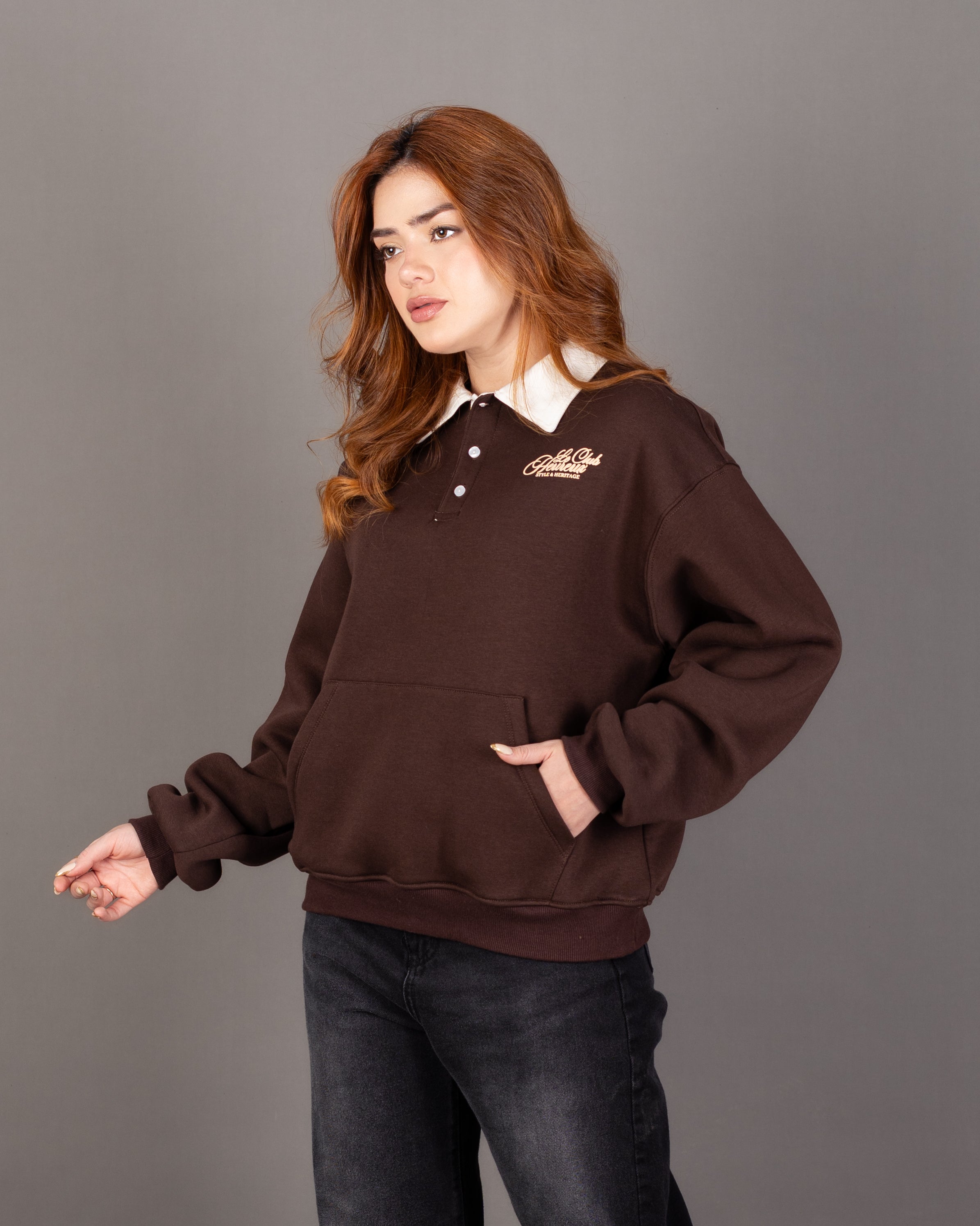 Lined Sweatshirt With Back Print