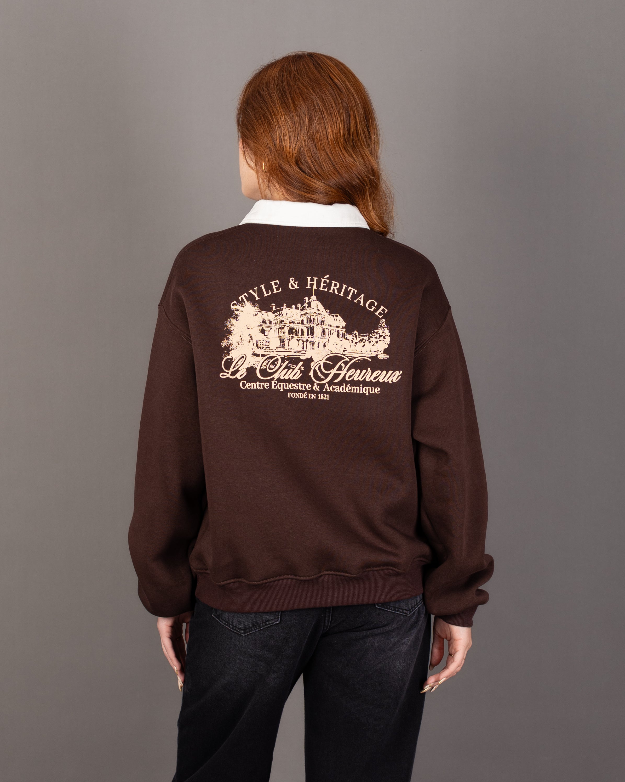 Lined Sweatshirt With Back Print