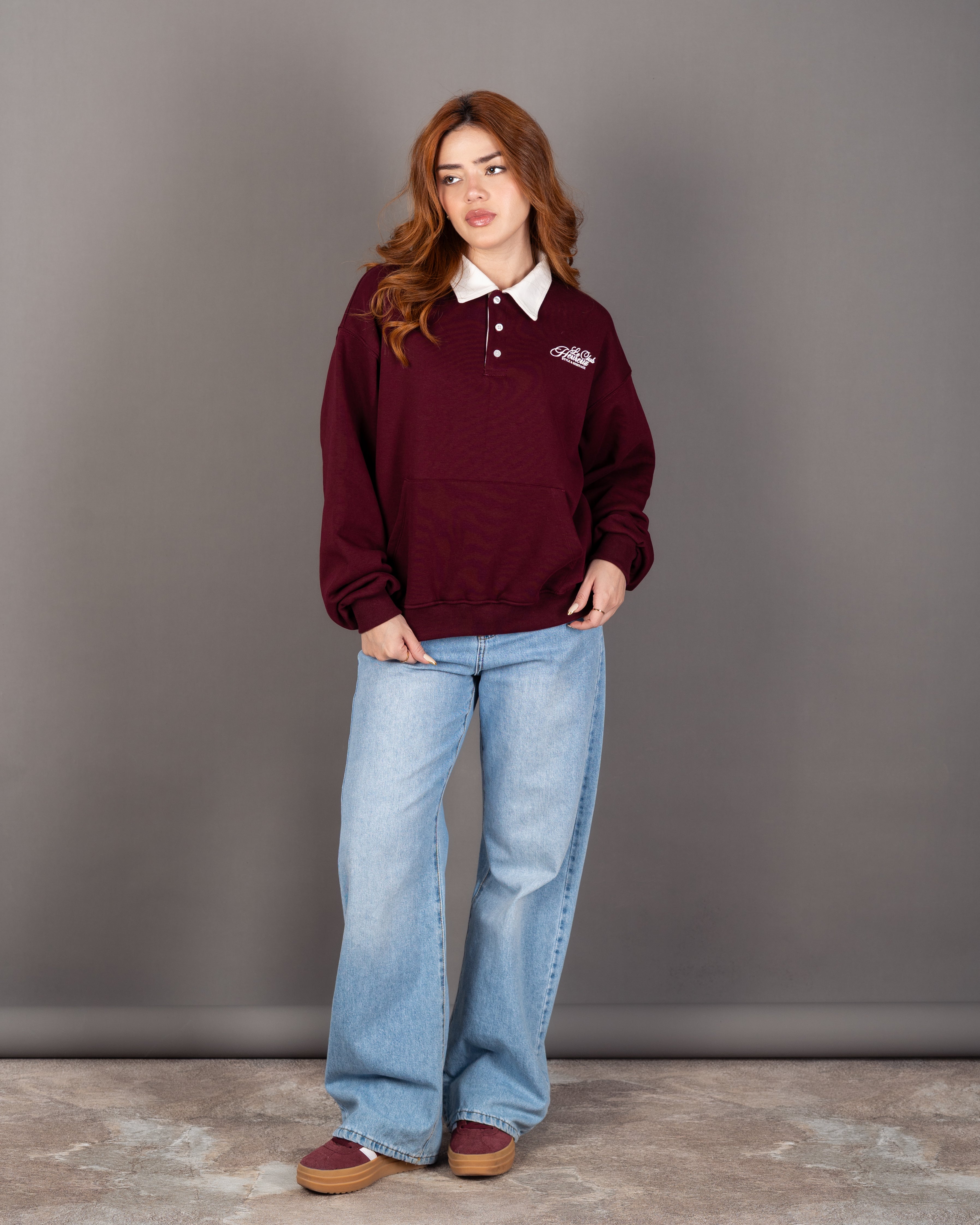 Lined Sweatshirt With Back Print