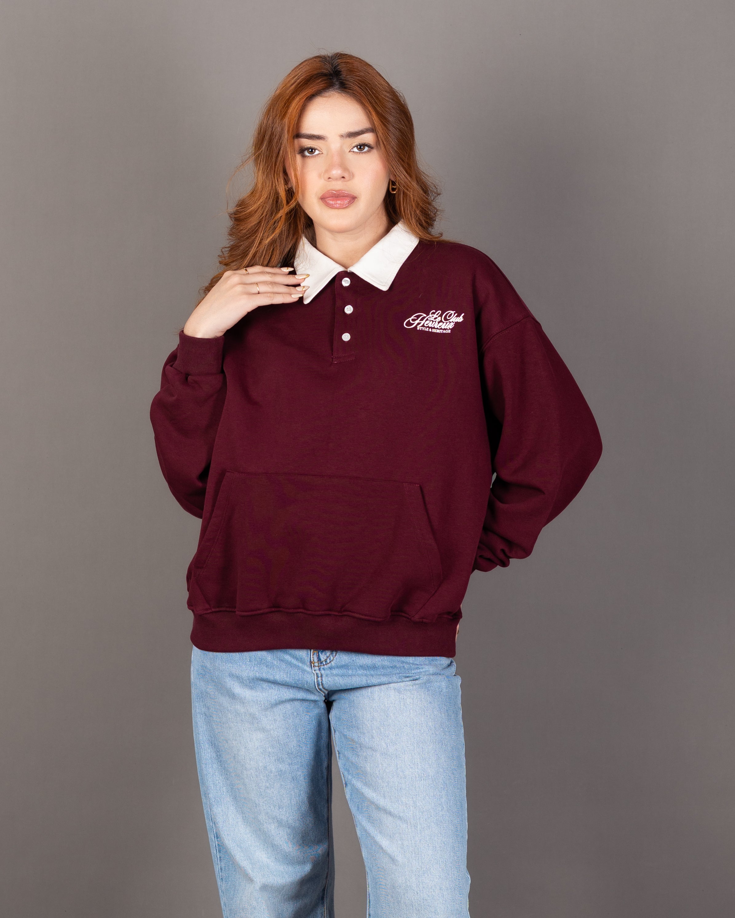 Lined Sweatshirt With Back Print