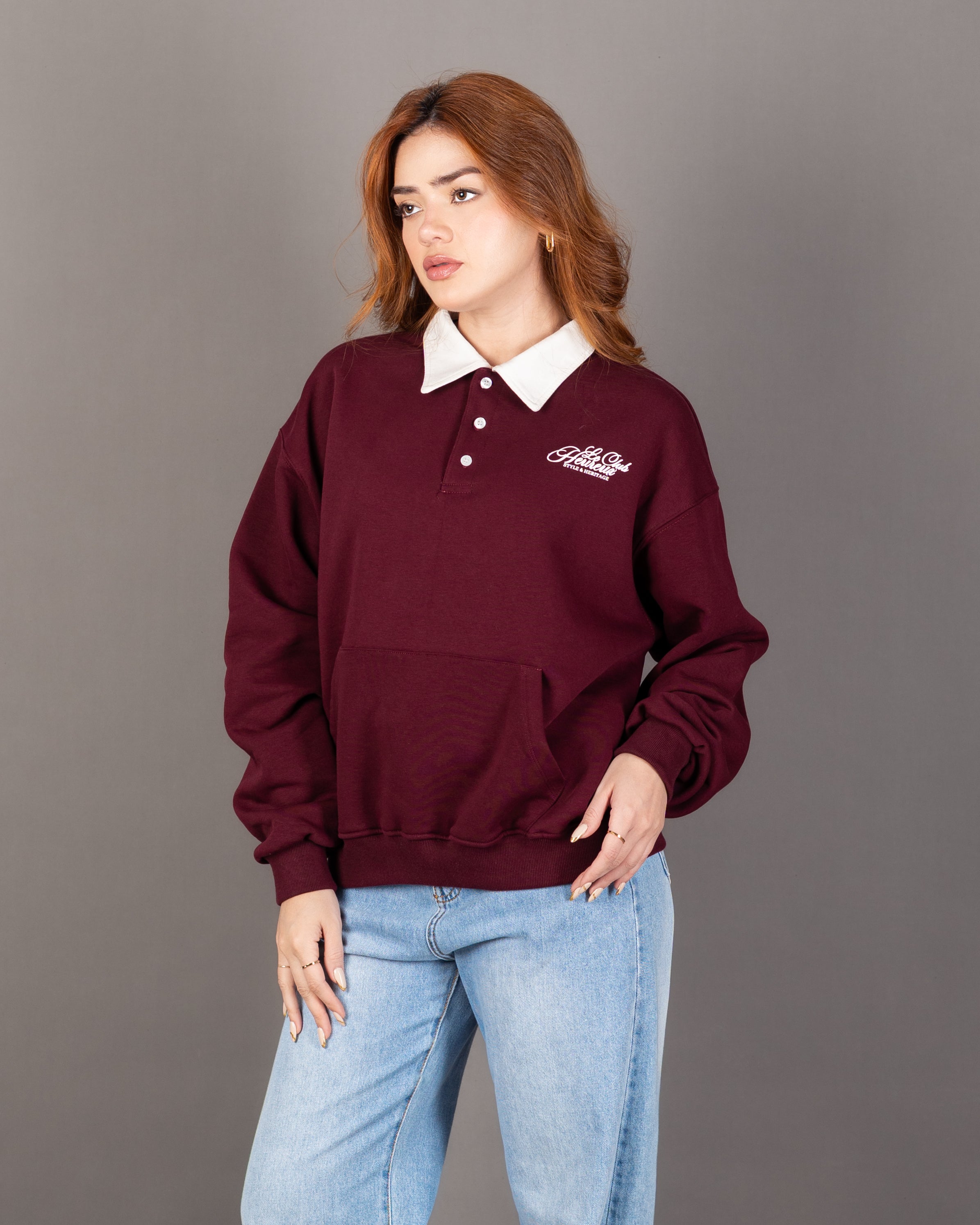 Lined Sweatshirt With Back Print