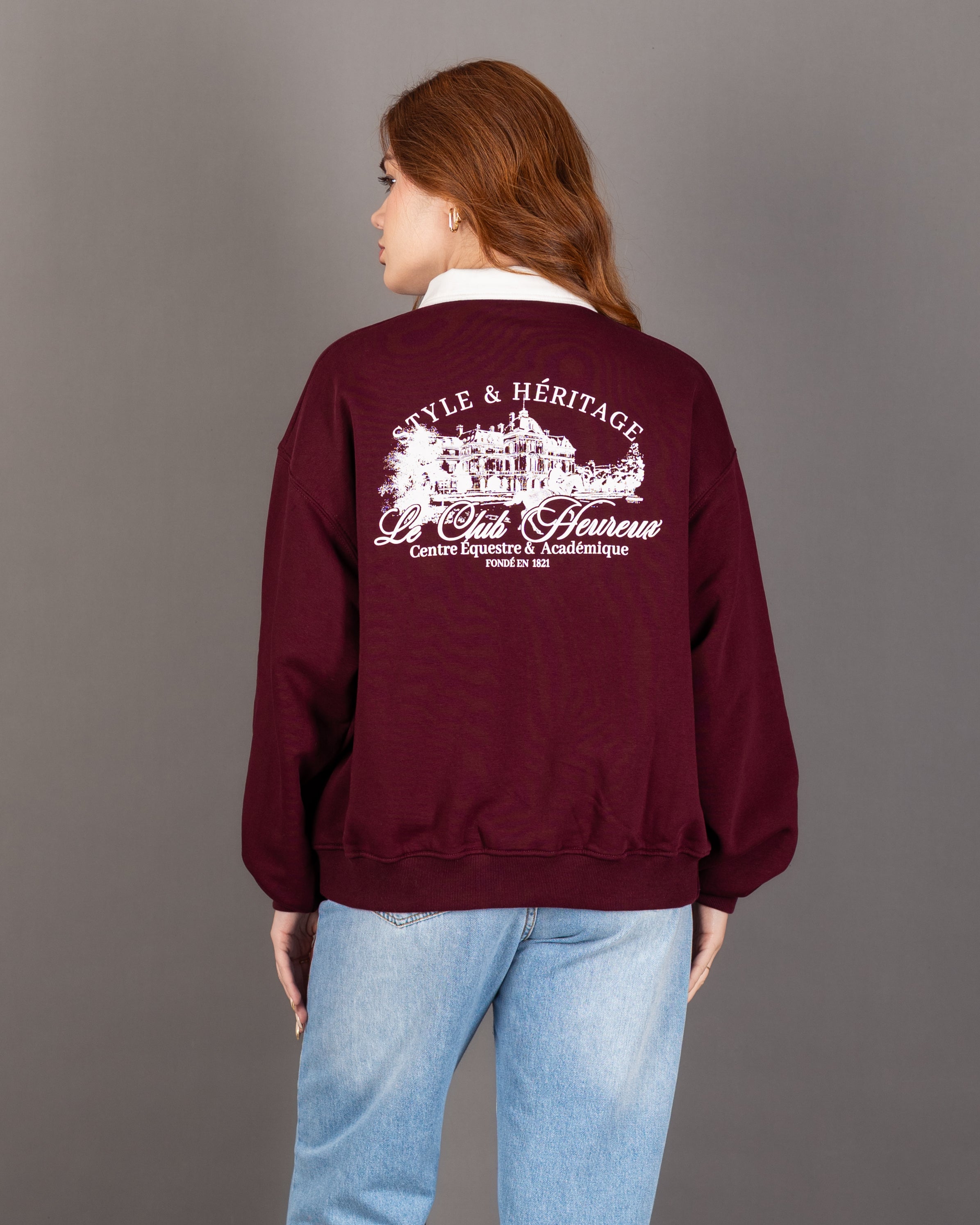 Lined Sweatshirt With Back Print