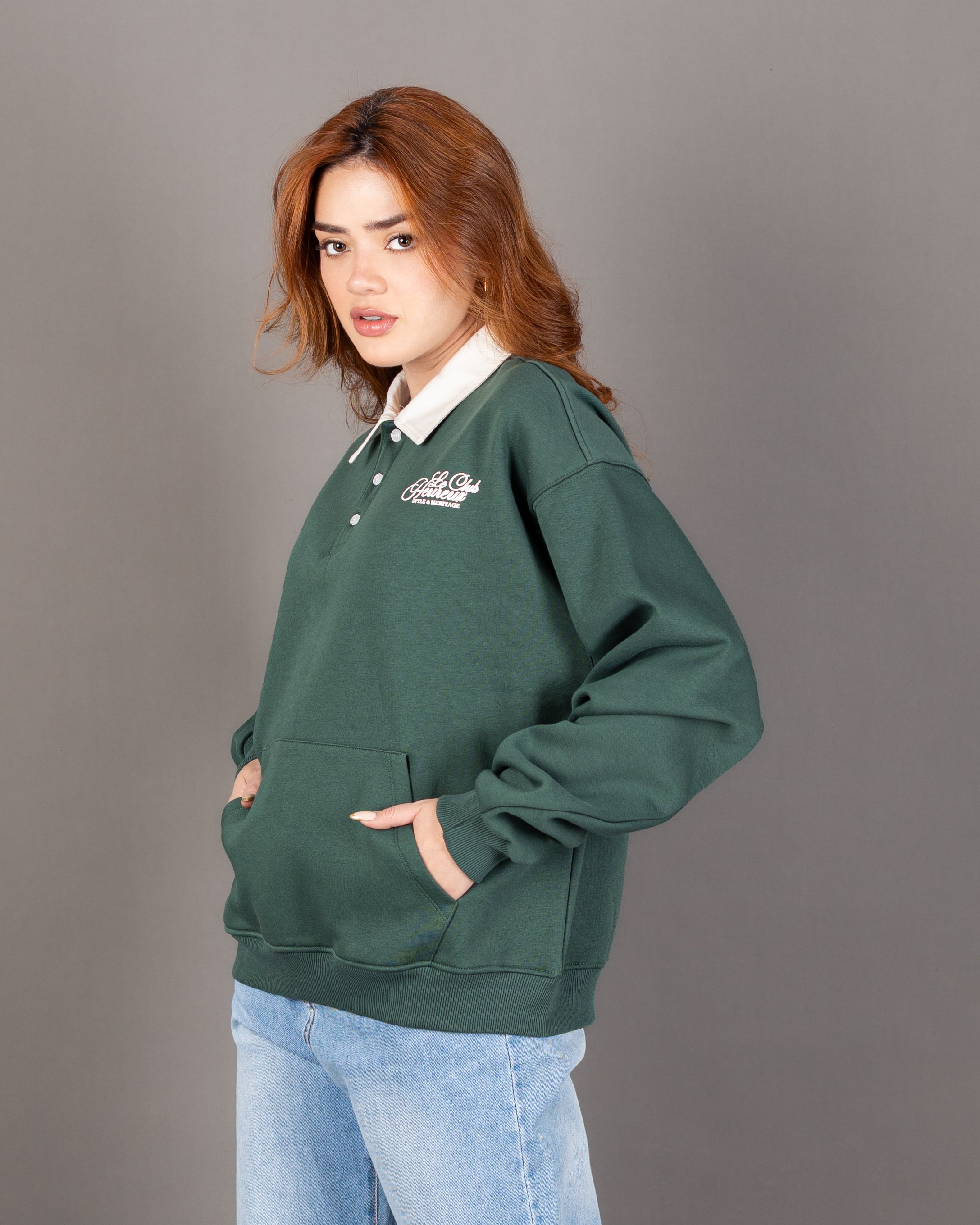 Lined Sweatshirt With Back Print