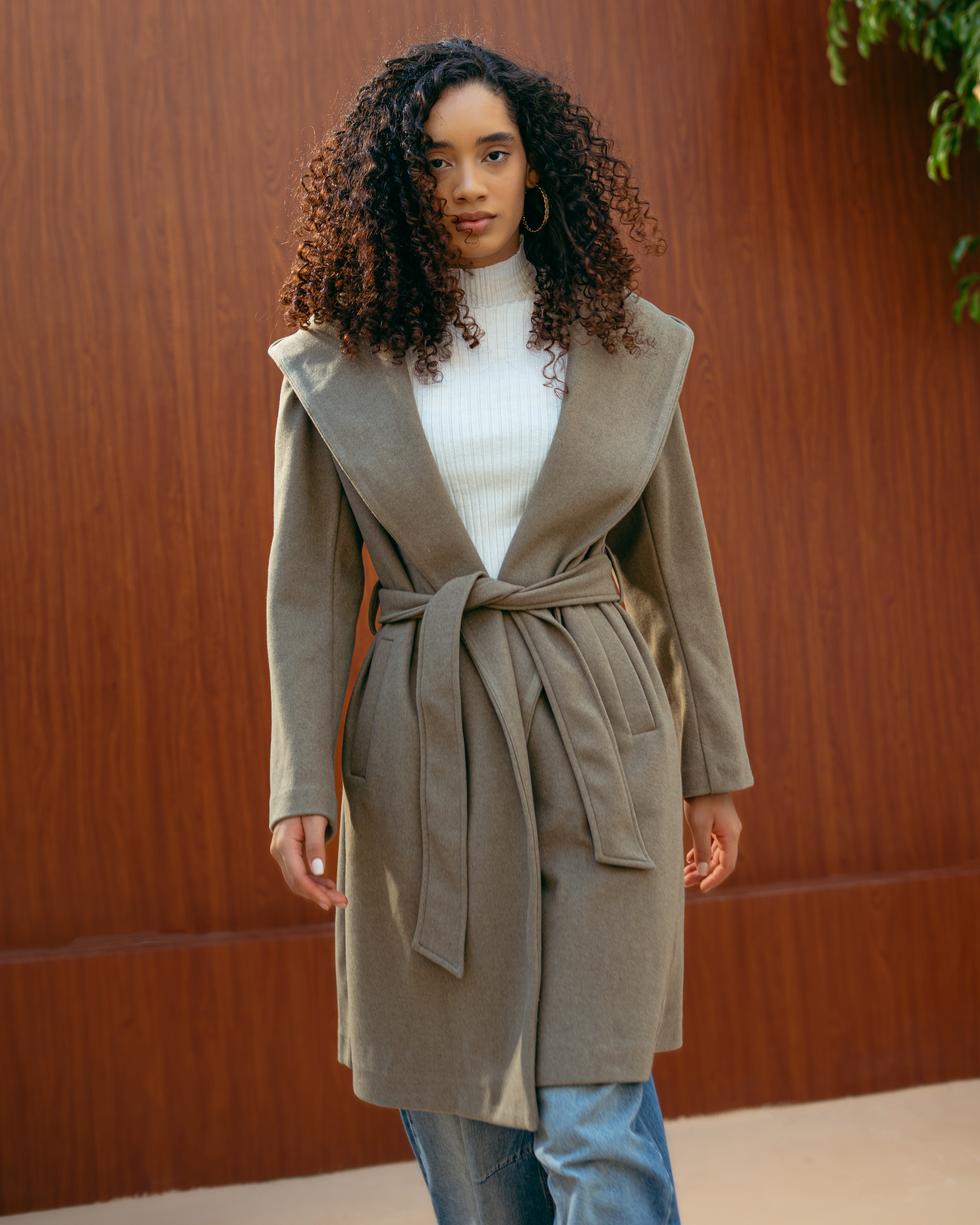 Cradigan Plain – With Belt (Wide Hoodie)