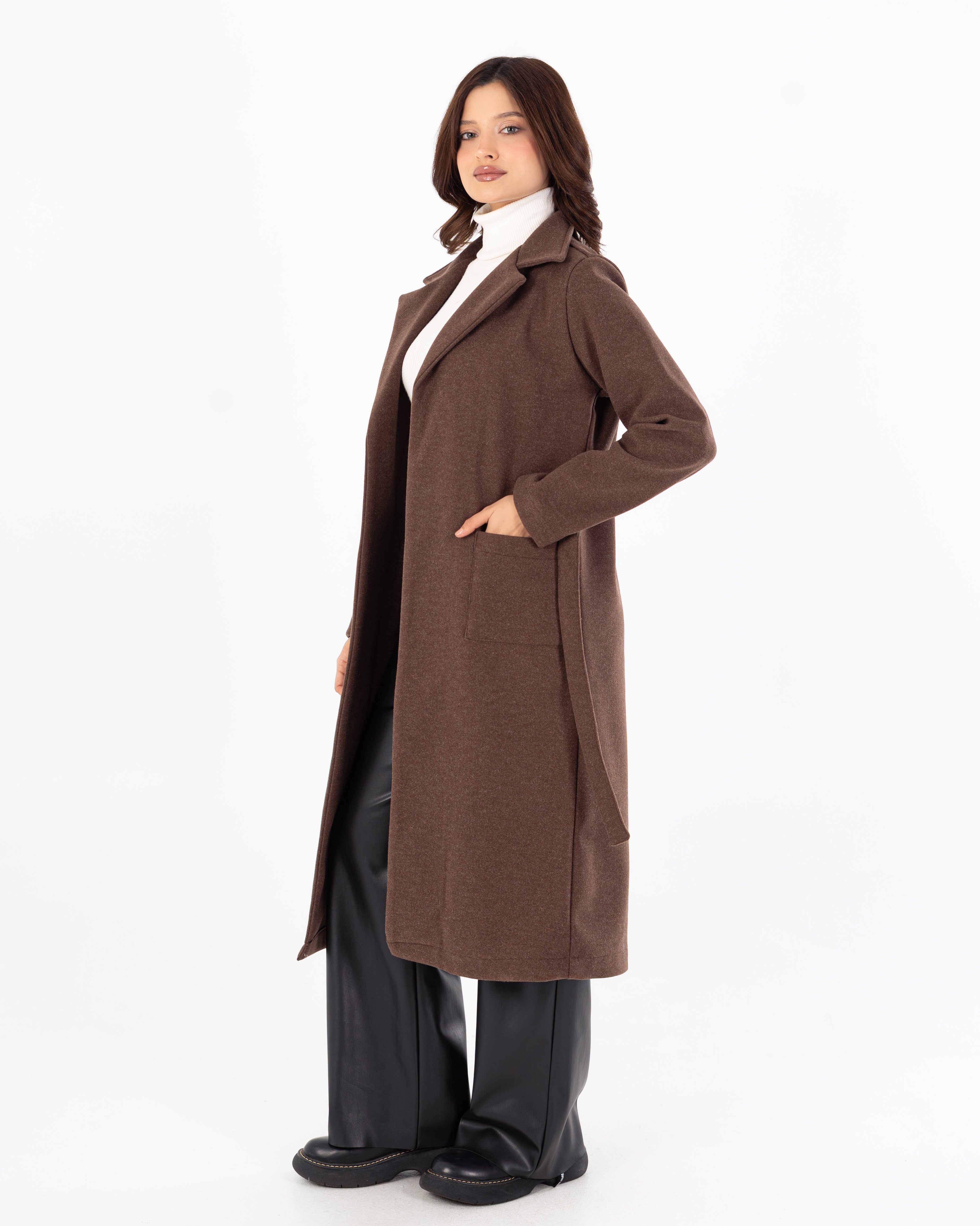 كارديجان مع حزام – سادة (جيبان مربعان)