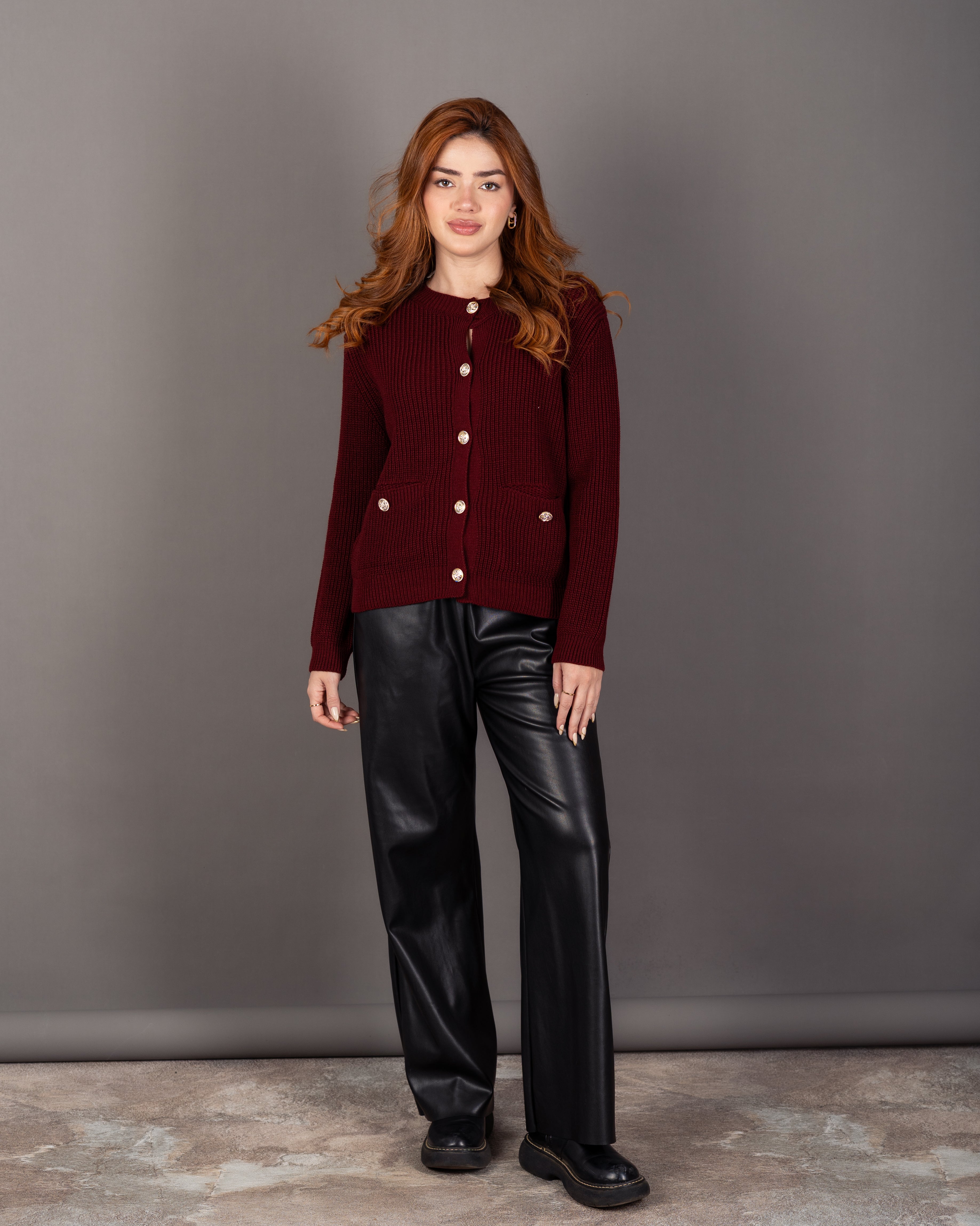 Knitwear Cardigan - With Gold Buttons