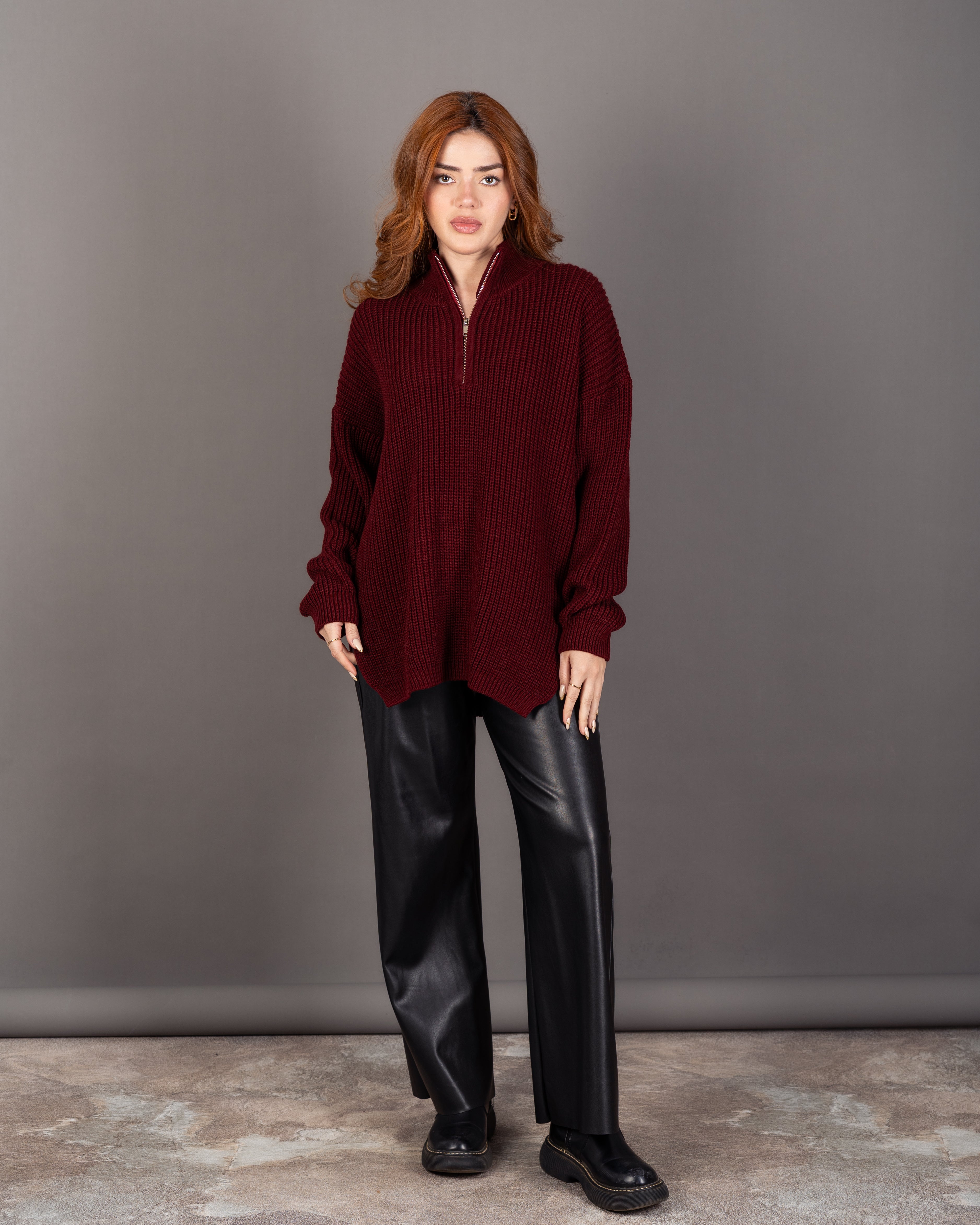 Long Knitwear Pullover - With Long Sleeves (Multiple Colors)