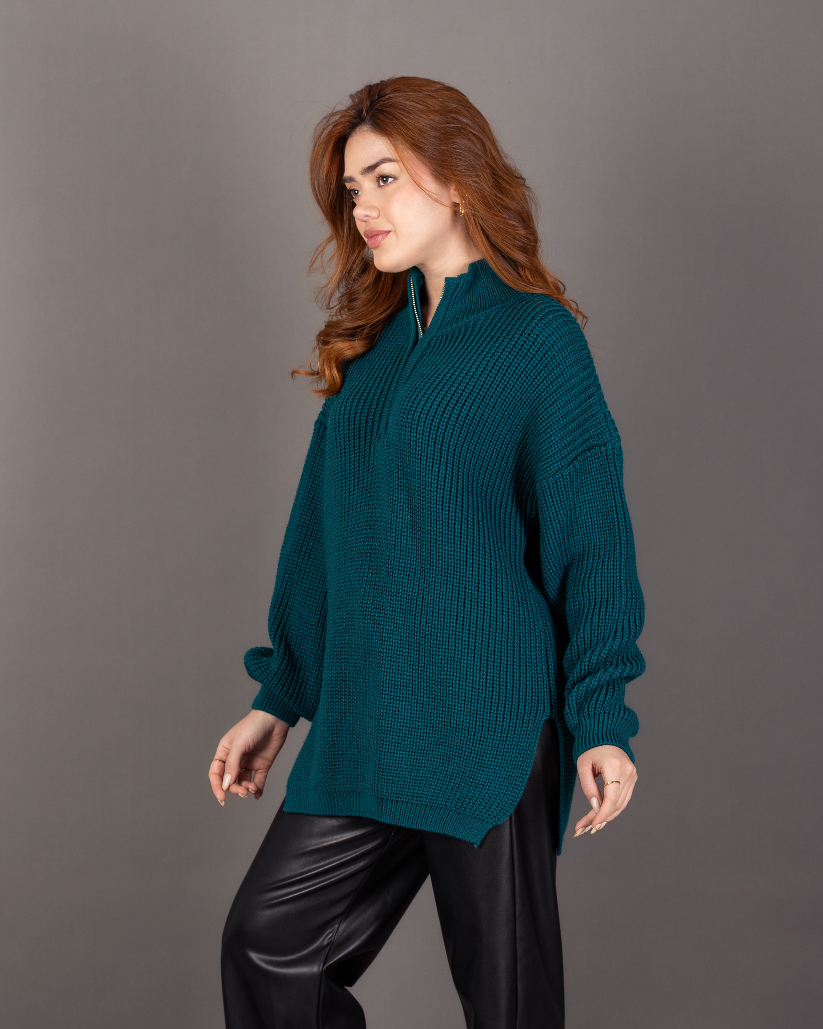 Long Knitwear Pullover - With Long Sleeves (Multiple Colors)