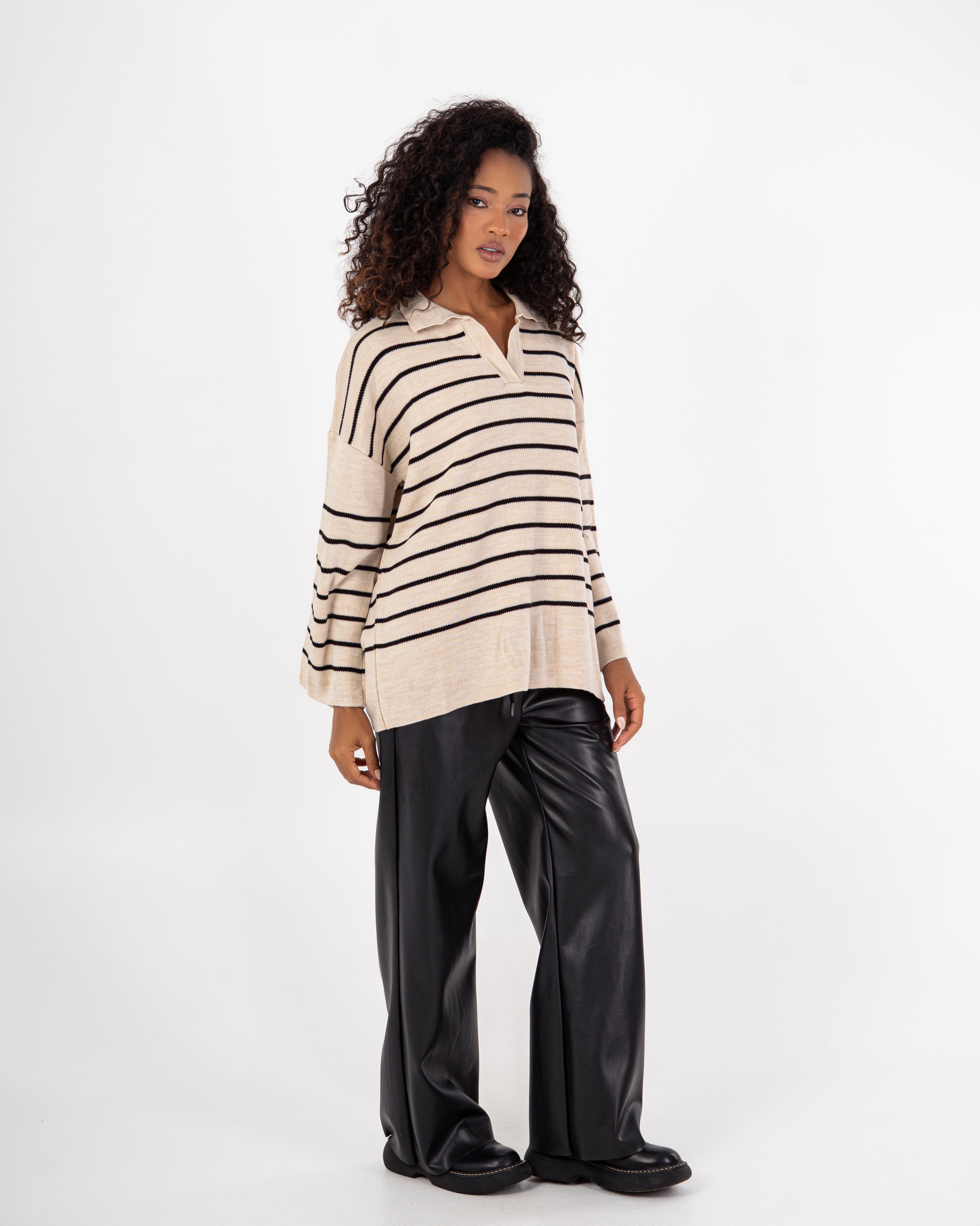 Knitwear Pullover – Horizontal Stripes