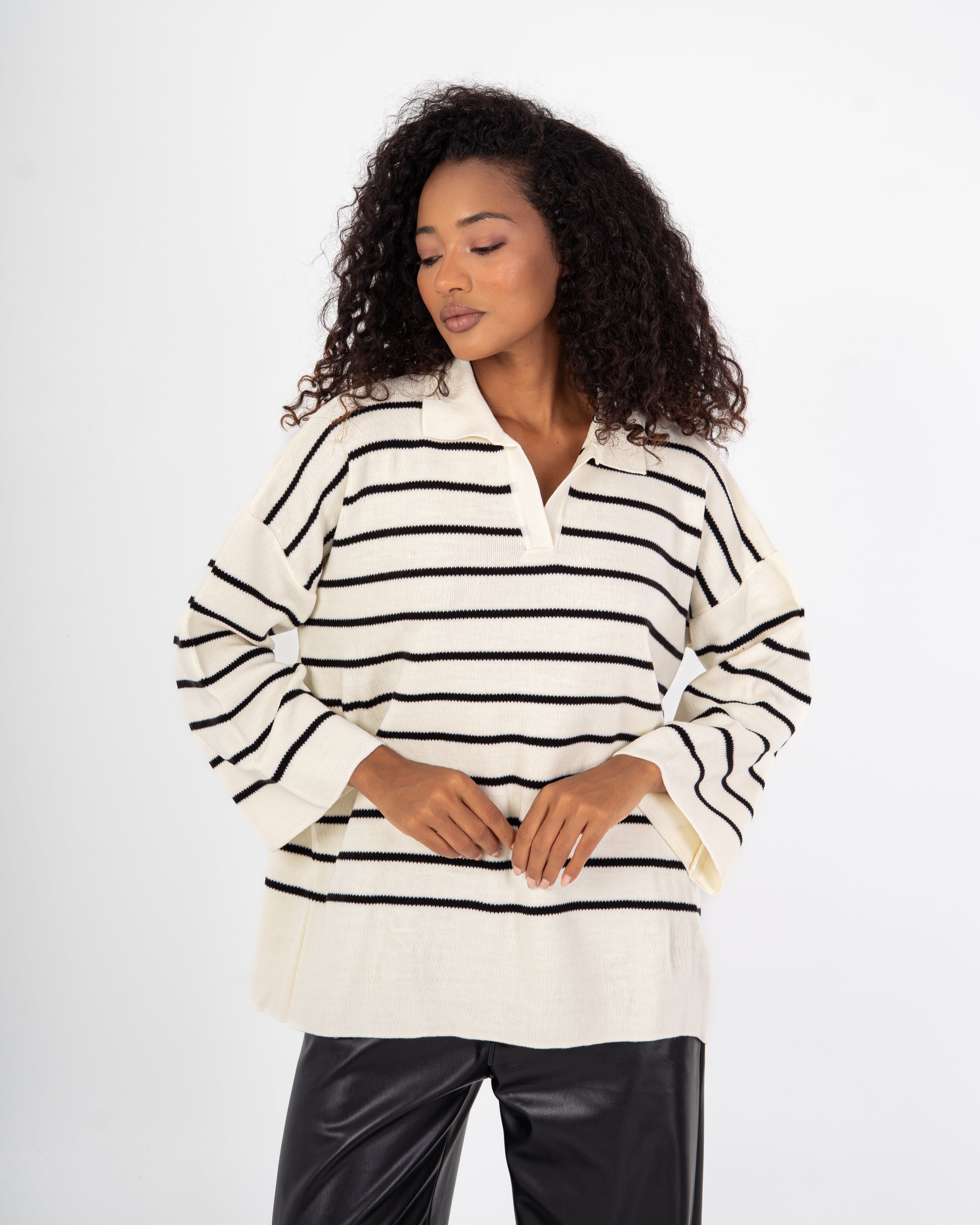 Knitwear Pullover – Horizontal Stripes