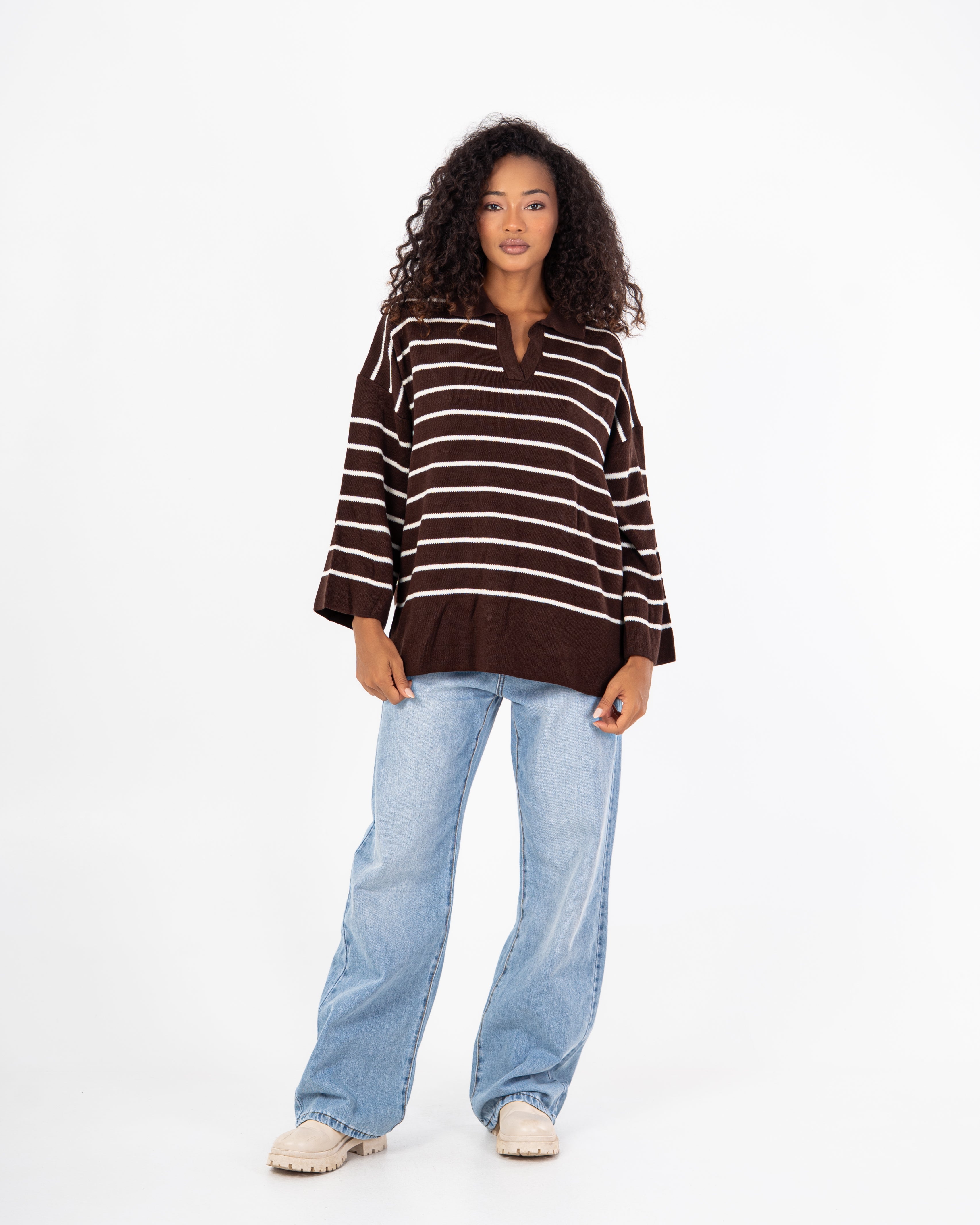 Knitwear Pullover – Horizontal Stripes