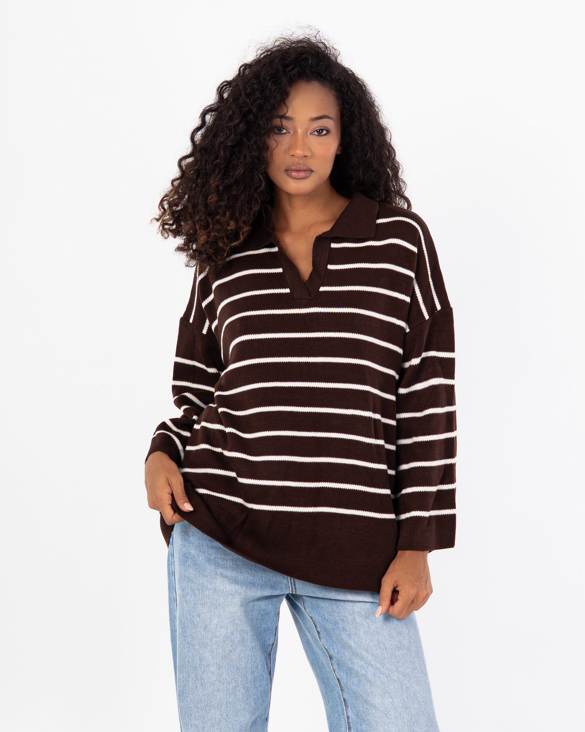 Knitwear Pullover – Horizontal Stripes