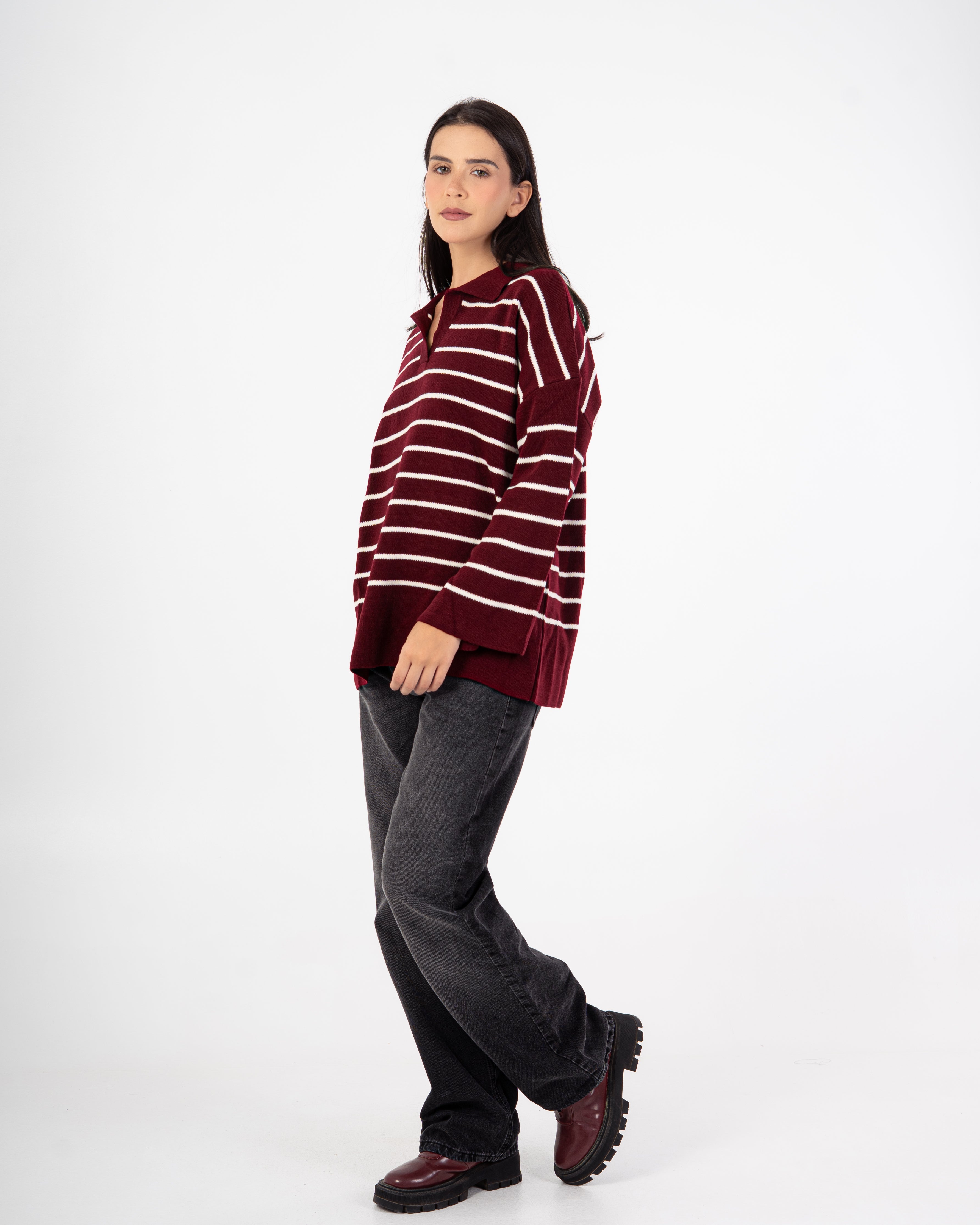 Knitwear Pullover – Horizontal Stripes