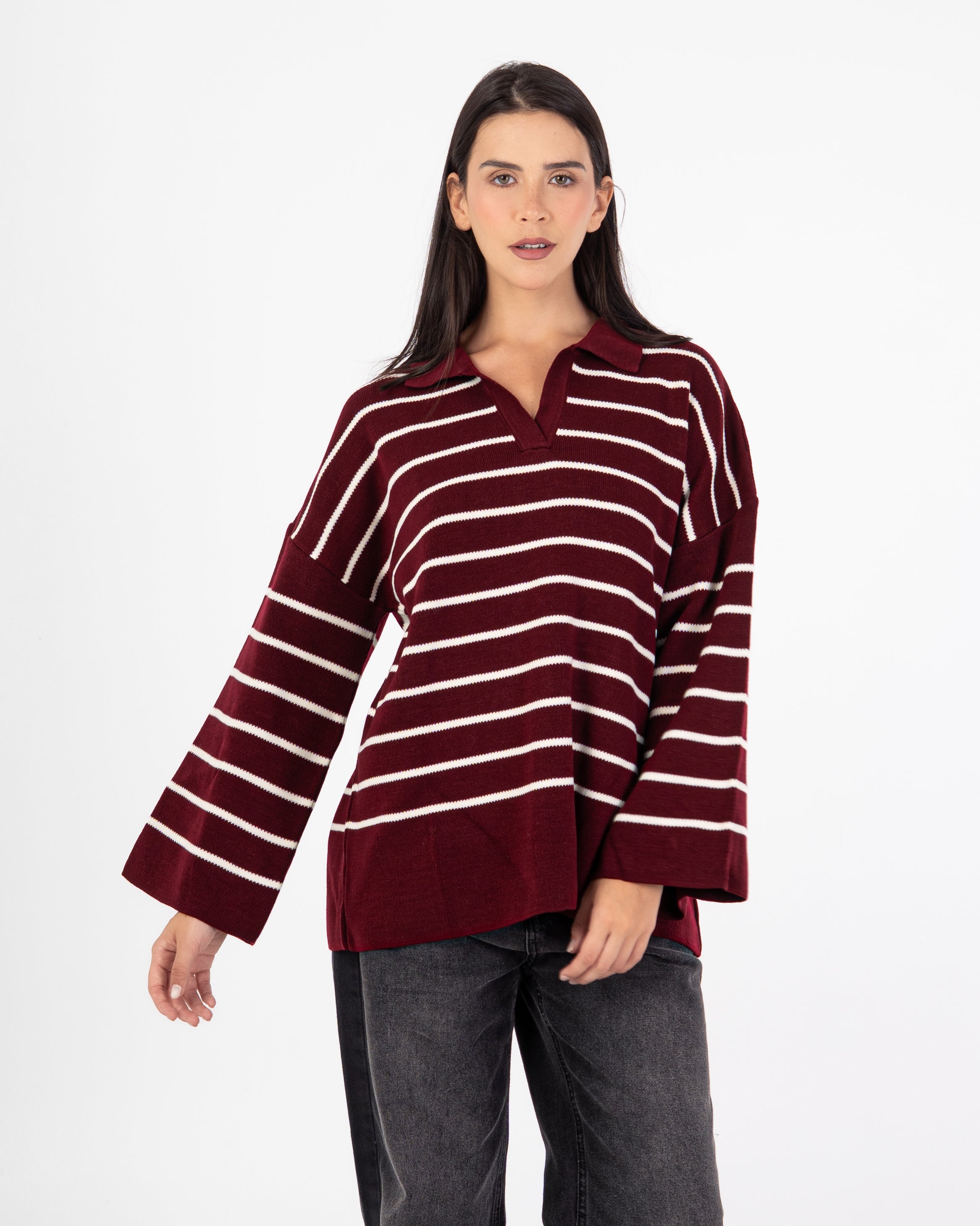 Knitwear Pullover – Horizontal Stripes
