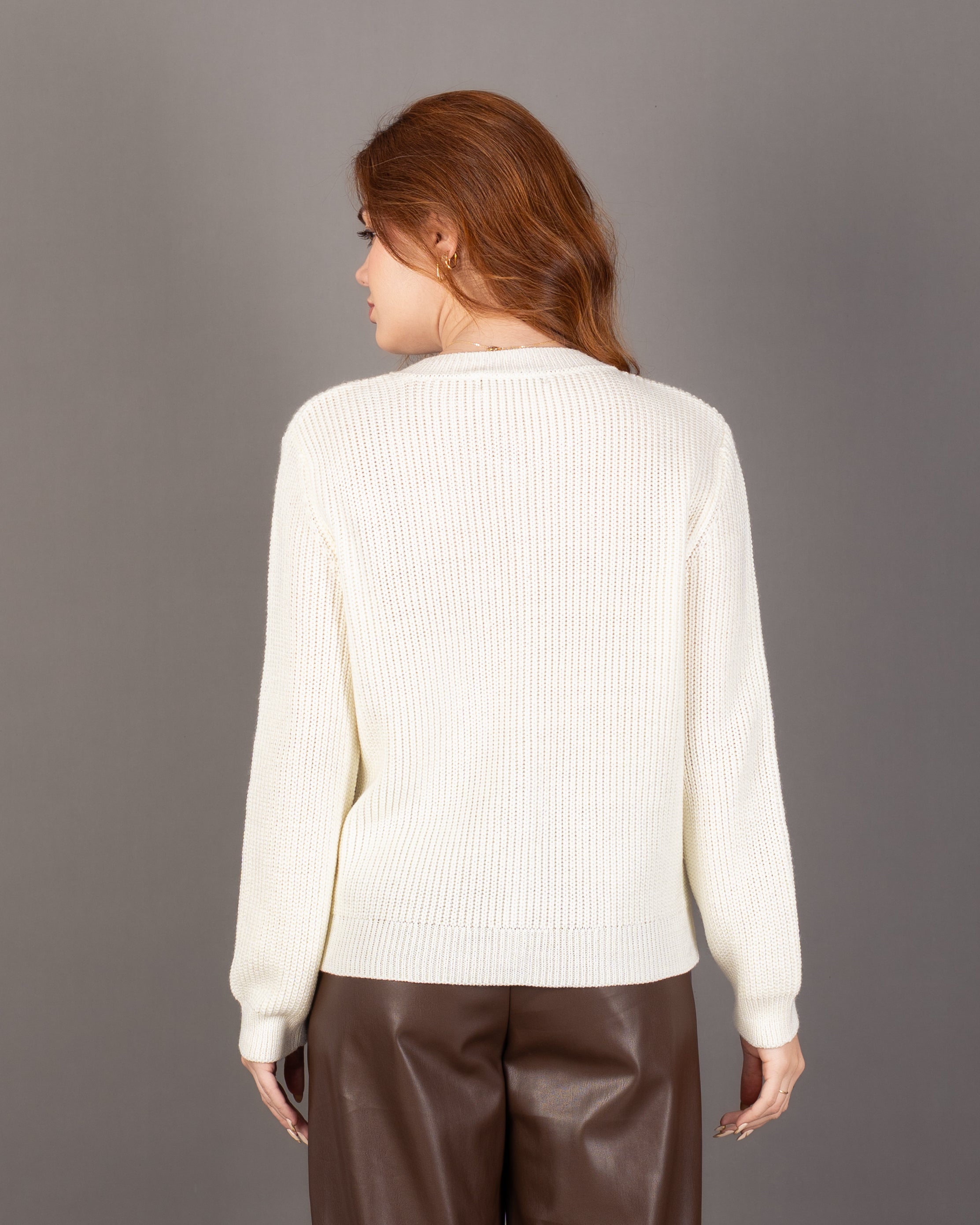 Knitwear Cardigan - With Gold Buttons