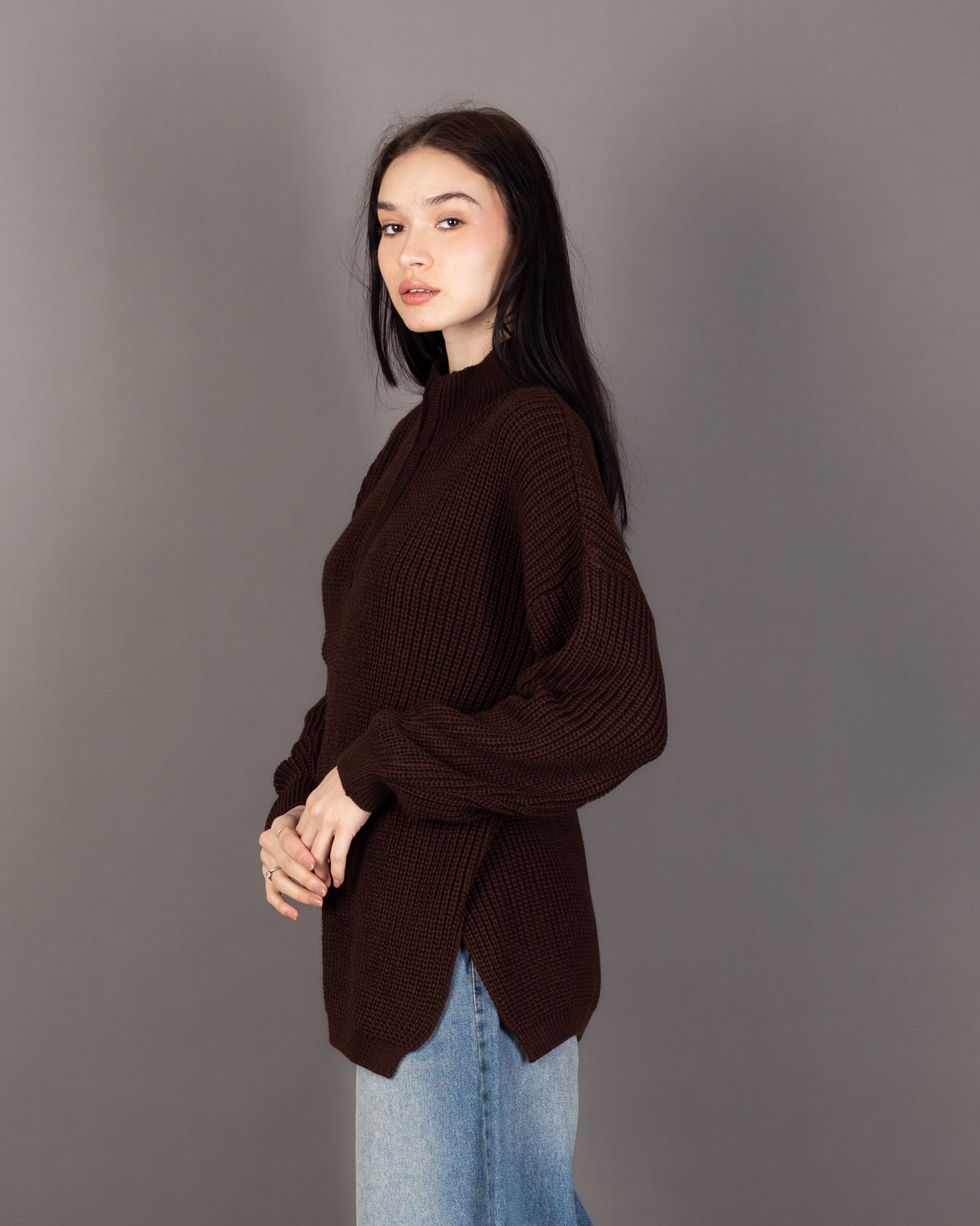 Long Knitwear Pullover - With Long Sleeves (Multiple Colors)