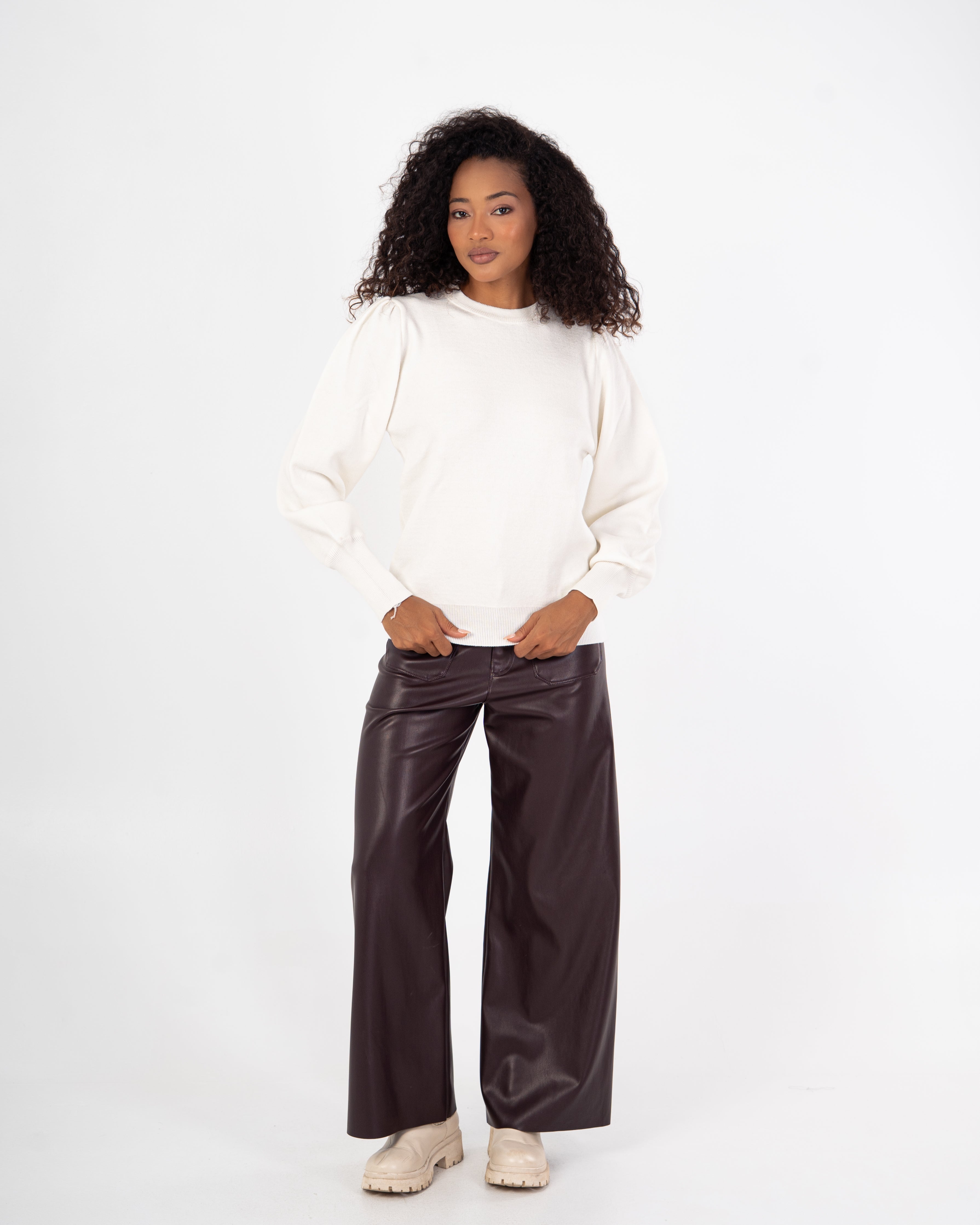 Basic Top – Plain With Elastic Sleeves