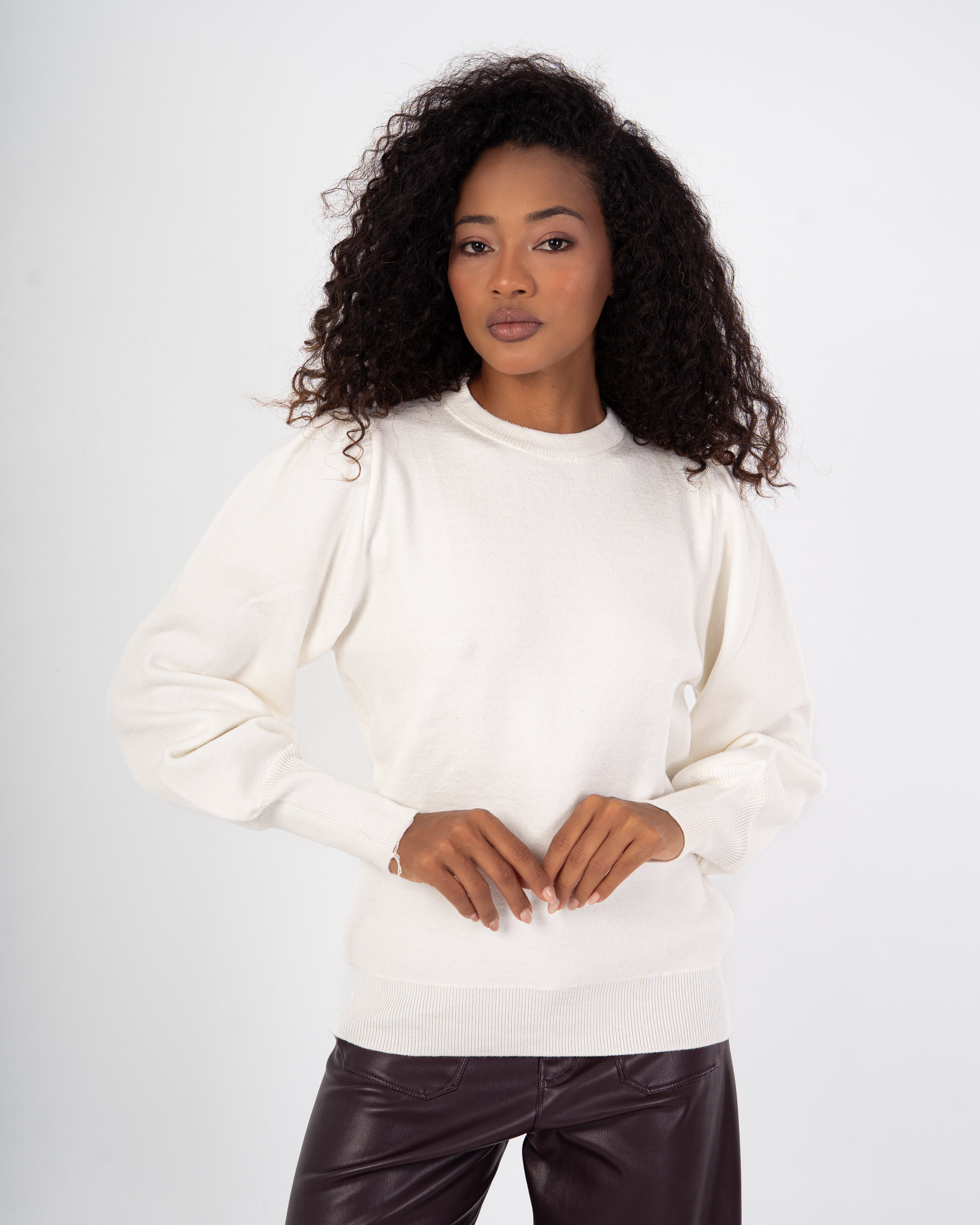Basic Top – Plain With Elastic Sleeves
