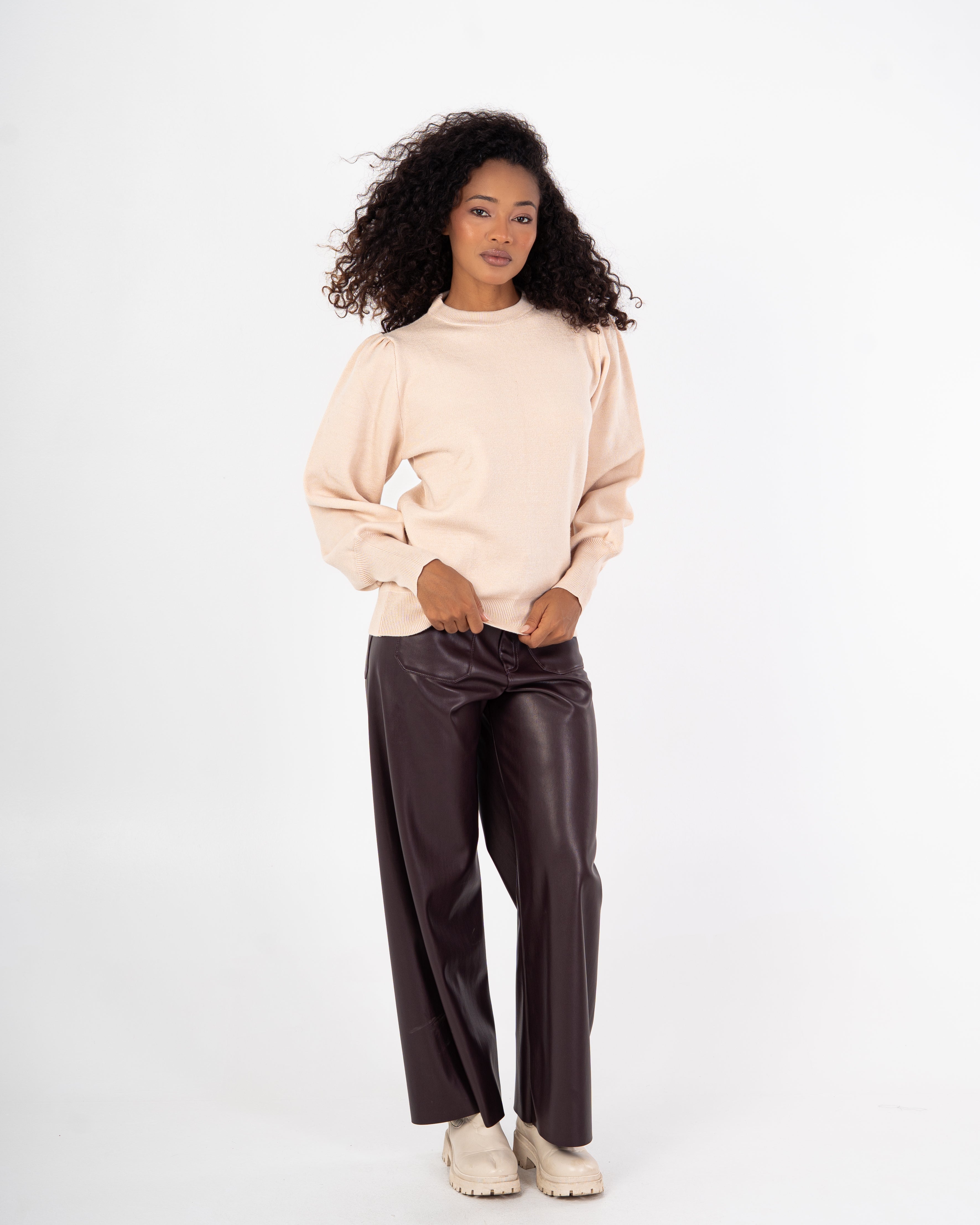Basic Top – Plain With Elastic Sleeves