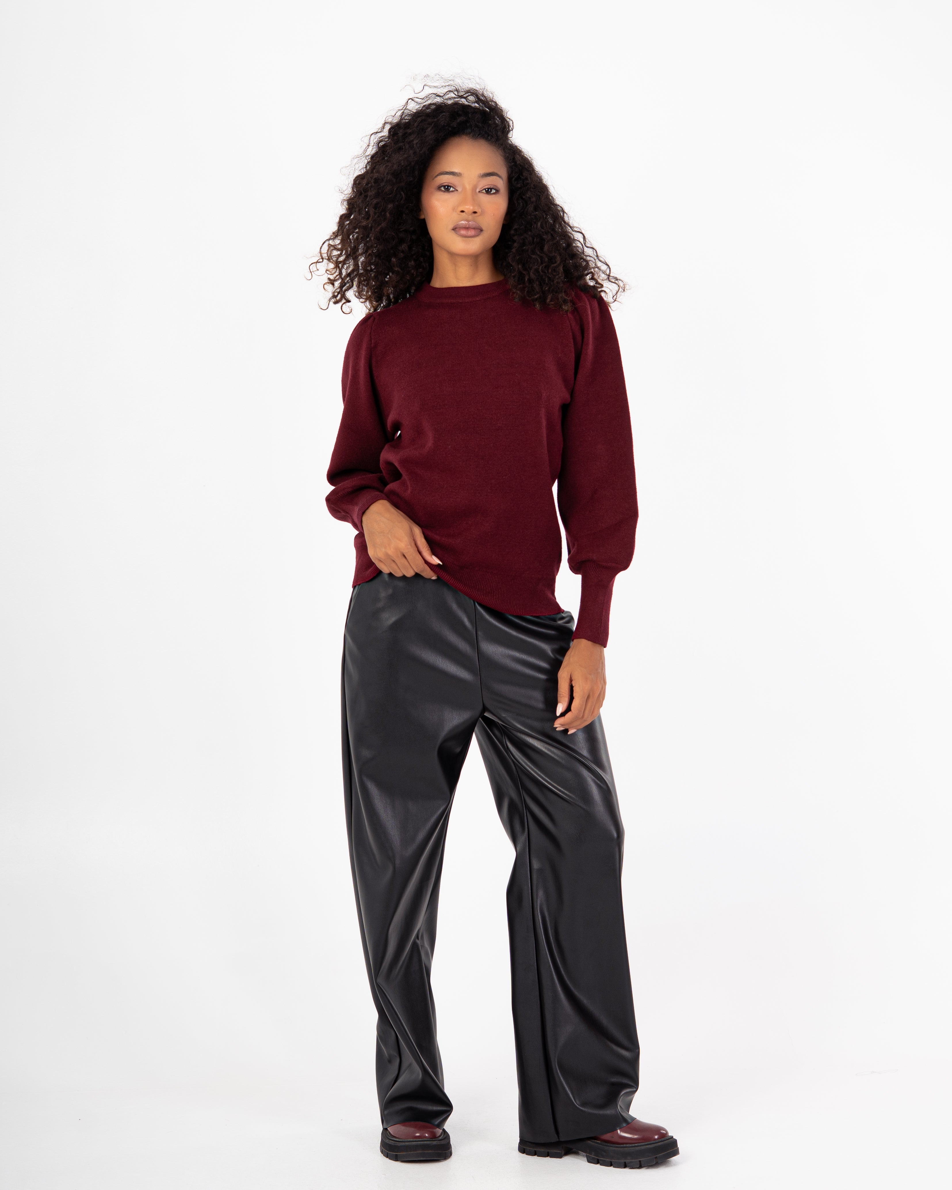 Basic Top – Plain With Elastic Sleeves