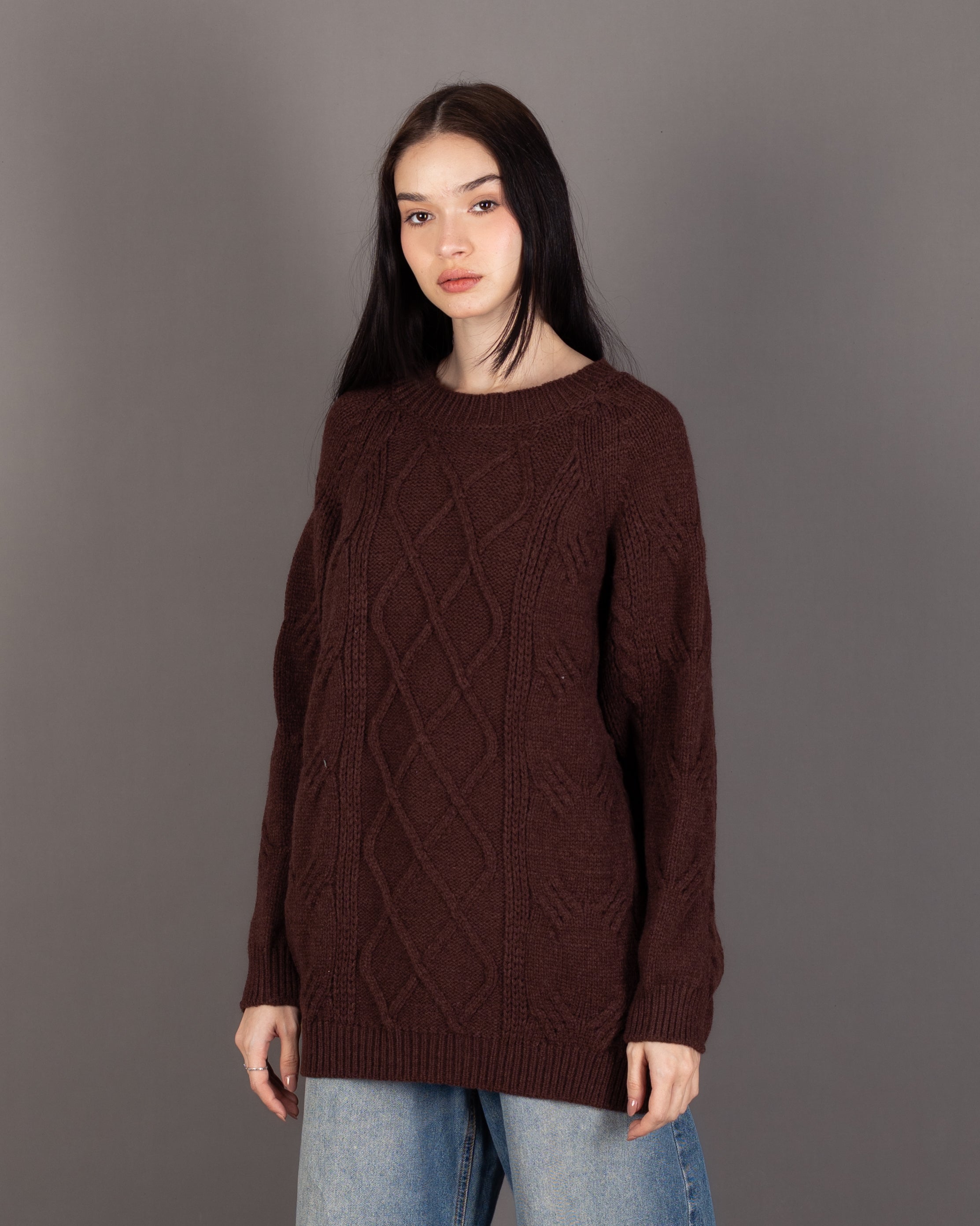 Long Knitwear Pullover - With Long Sleeves (Multiple Colors)