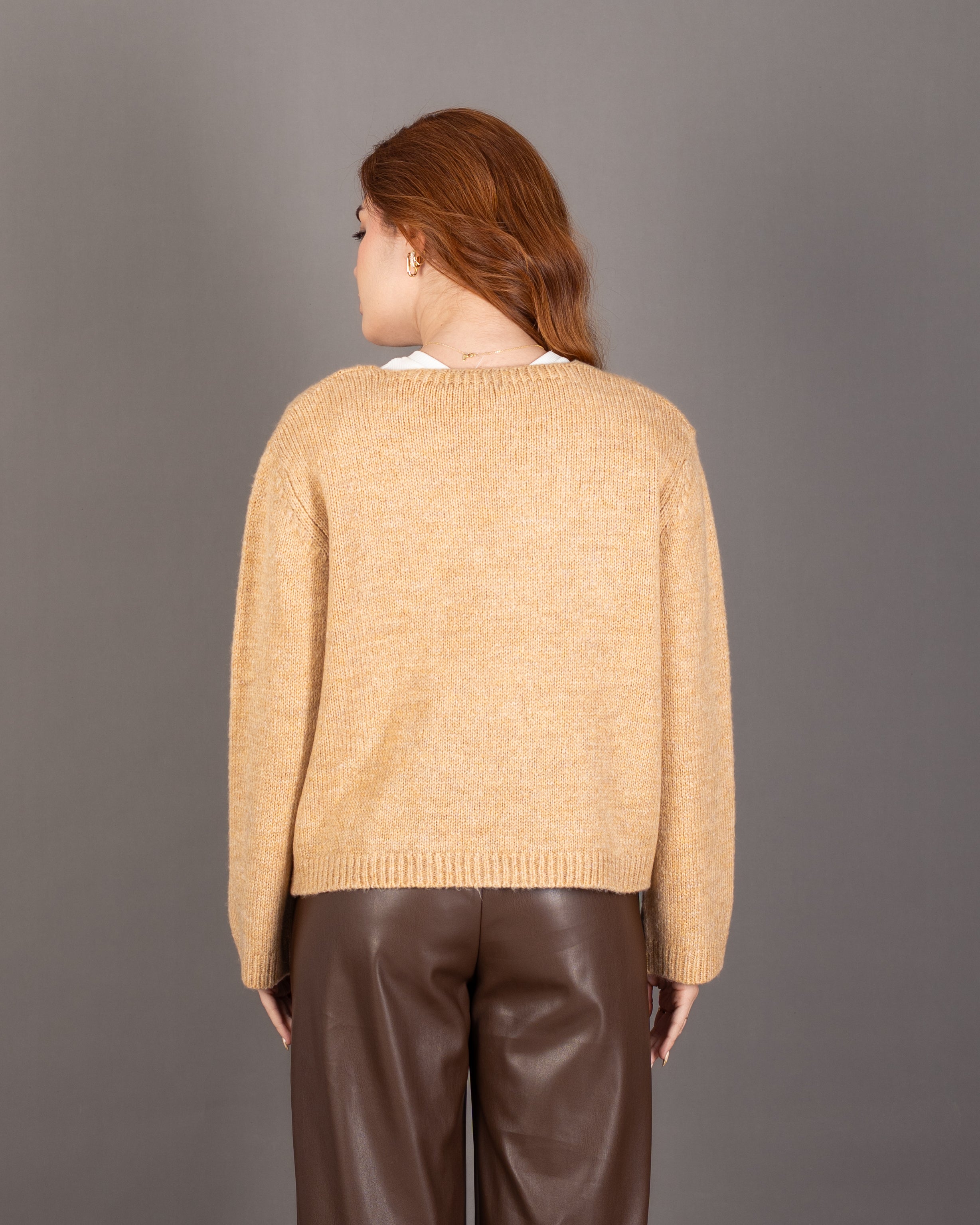 Open Knitwear - Cardigan With Front Tie