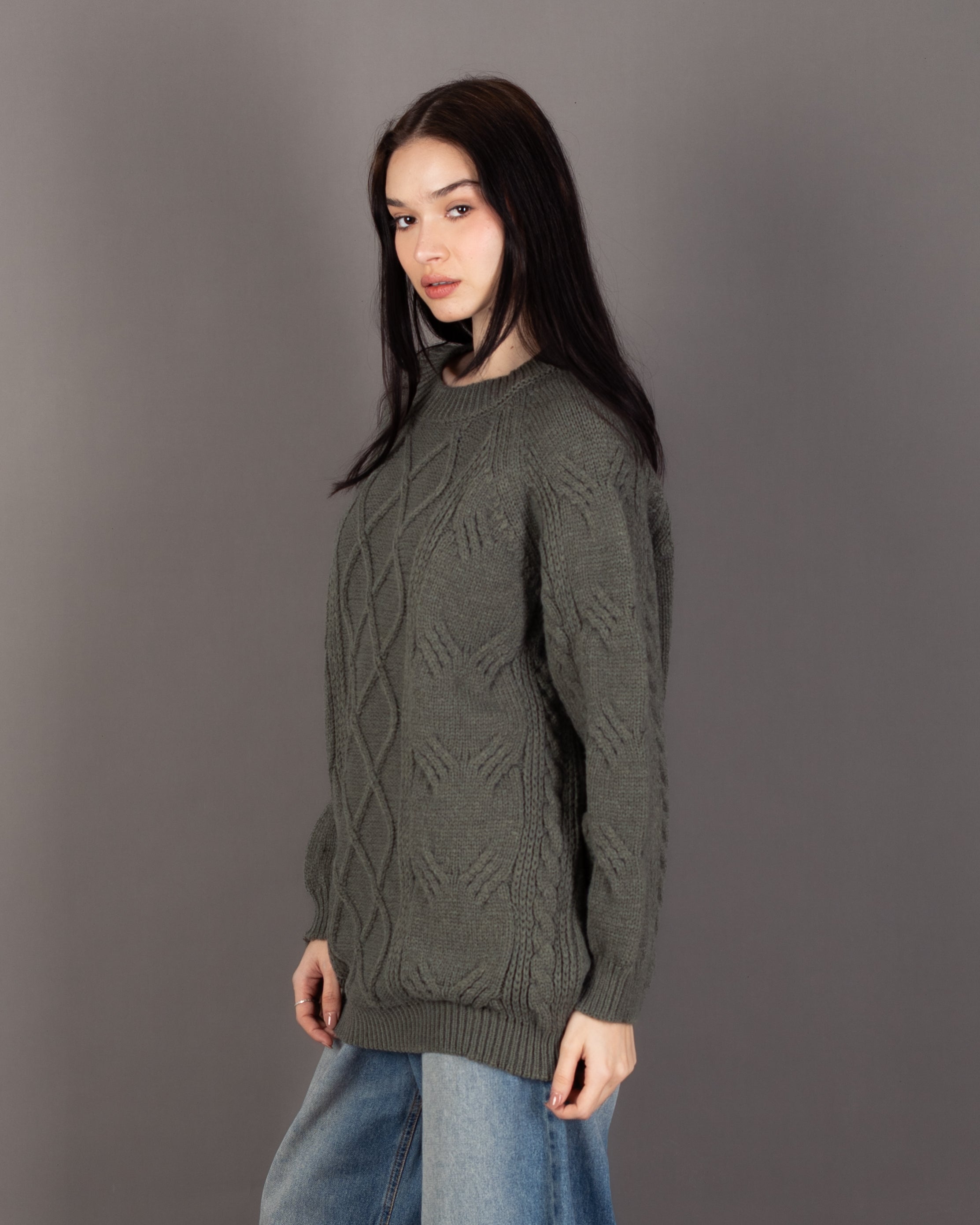 Long Knitwear Pullover - With Long Sleeves (Multiple Colors)