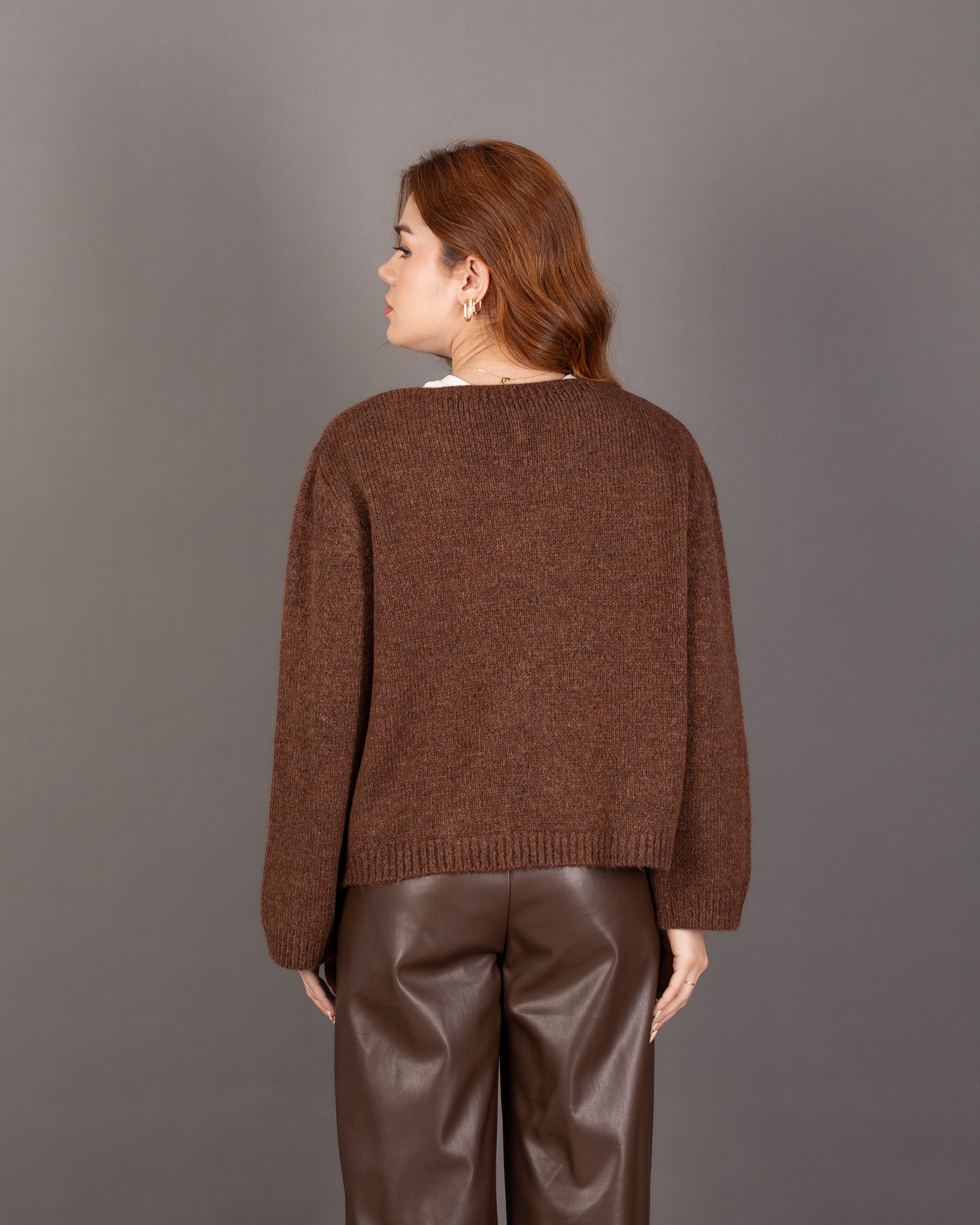 Open Knitwear - Cardigan With Front Tie