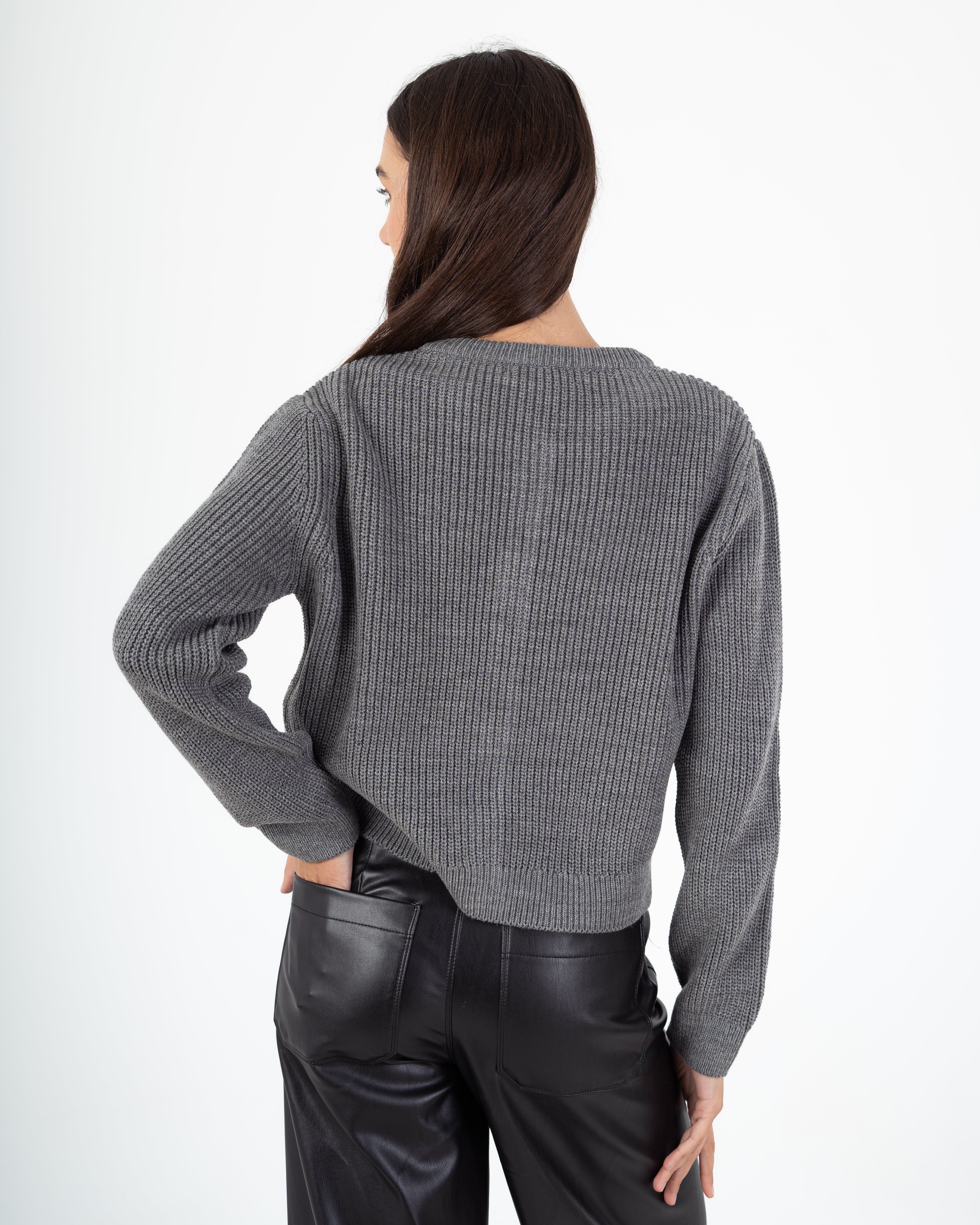 Knitwear Cardigan - With Buttoned Pocket